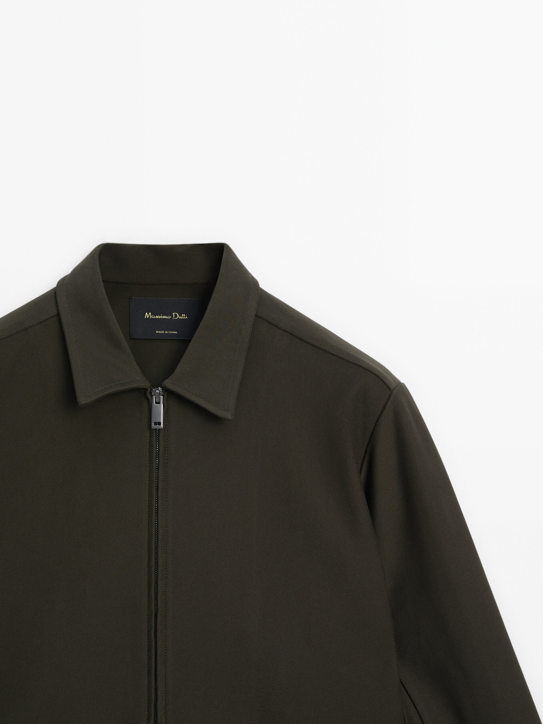 Cos wool twill bomber top jacket