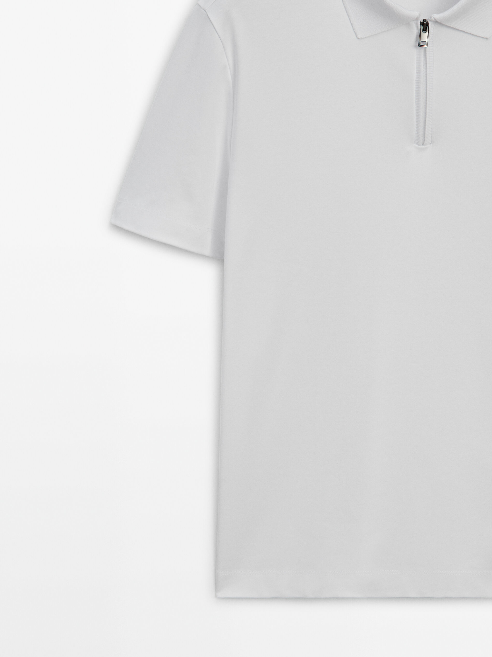 White cheap polo short