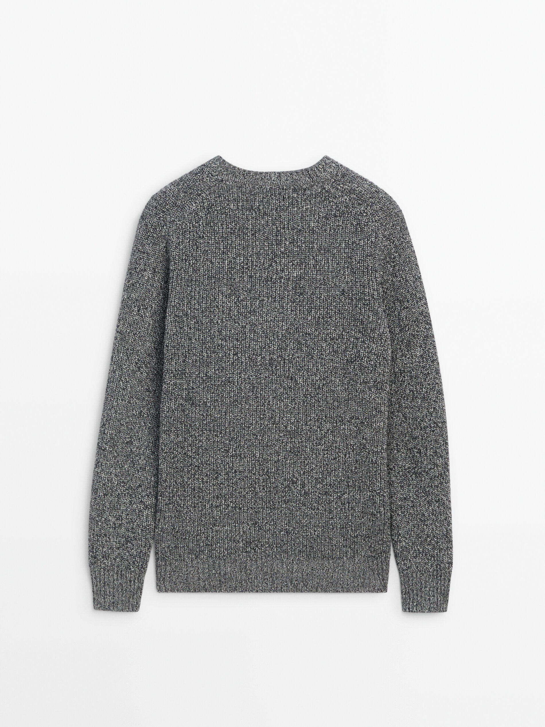 Knit crew neck sweater hot sale