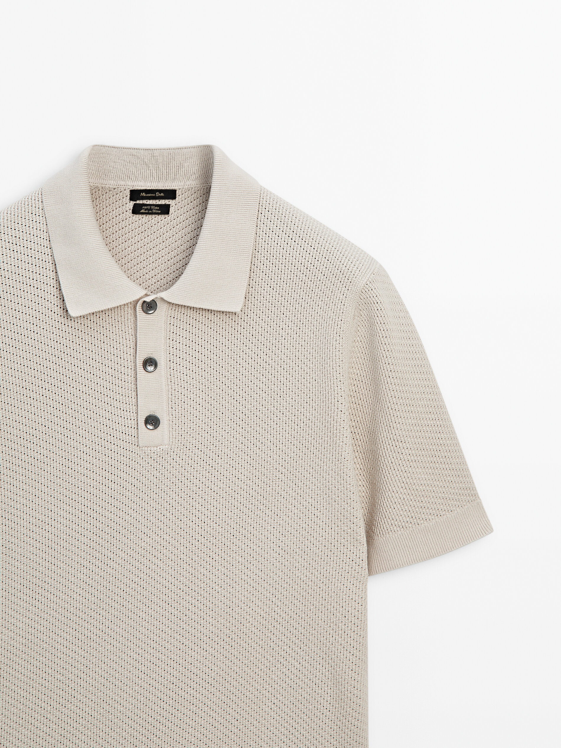 Massimo dutti hombre polos manga corta 2025