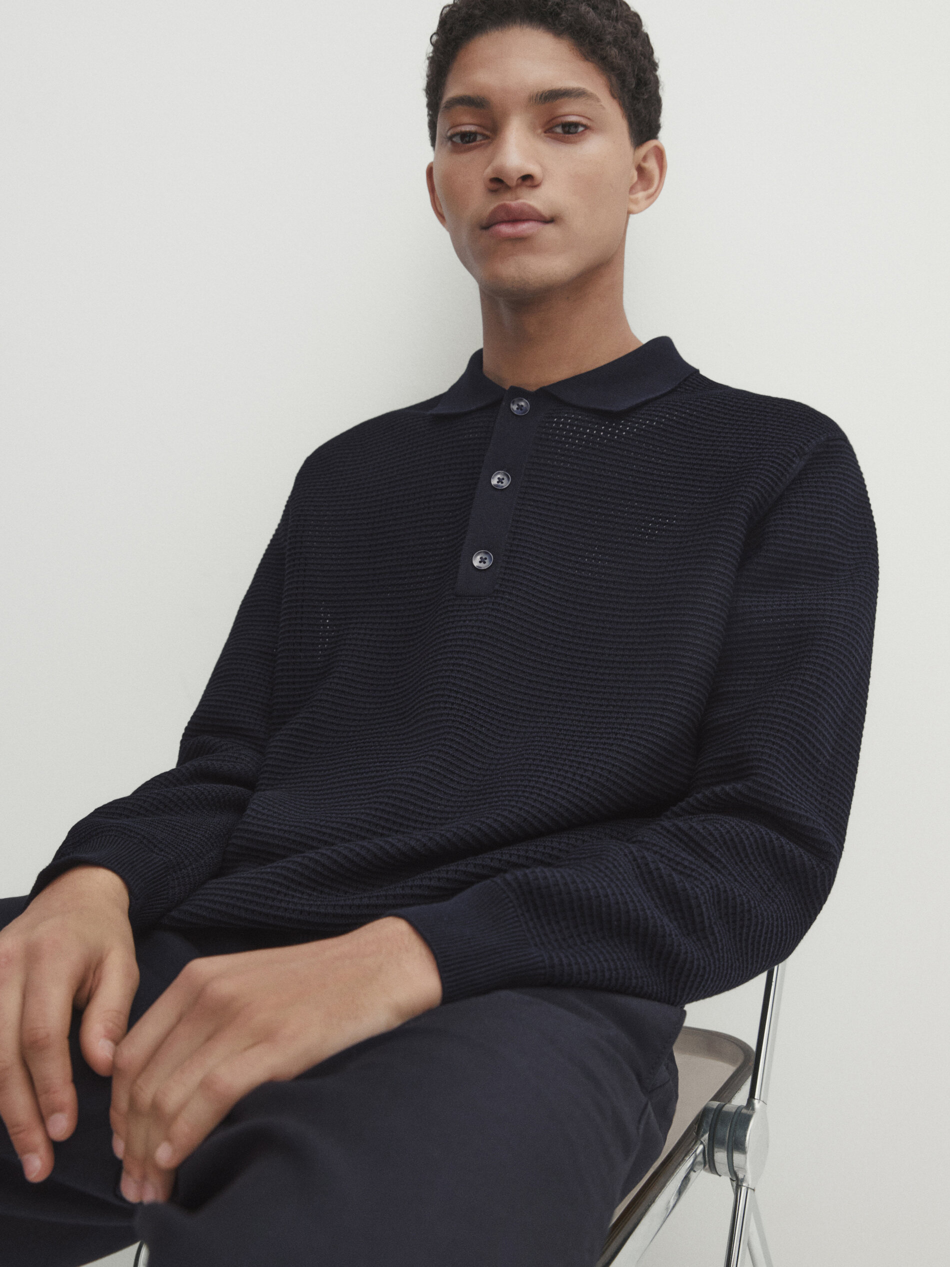 Knitted deals polo neck
