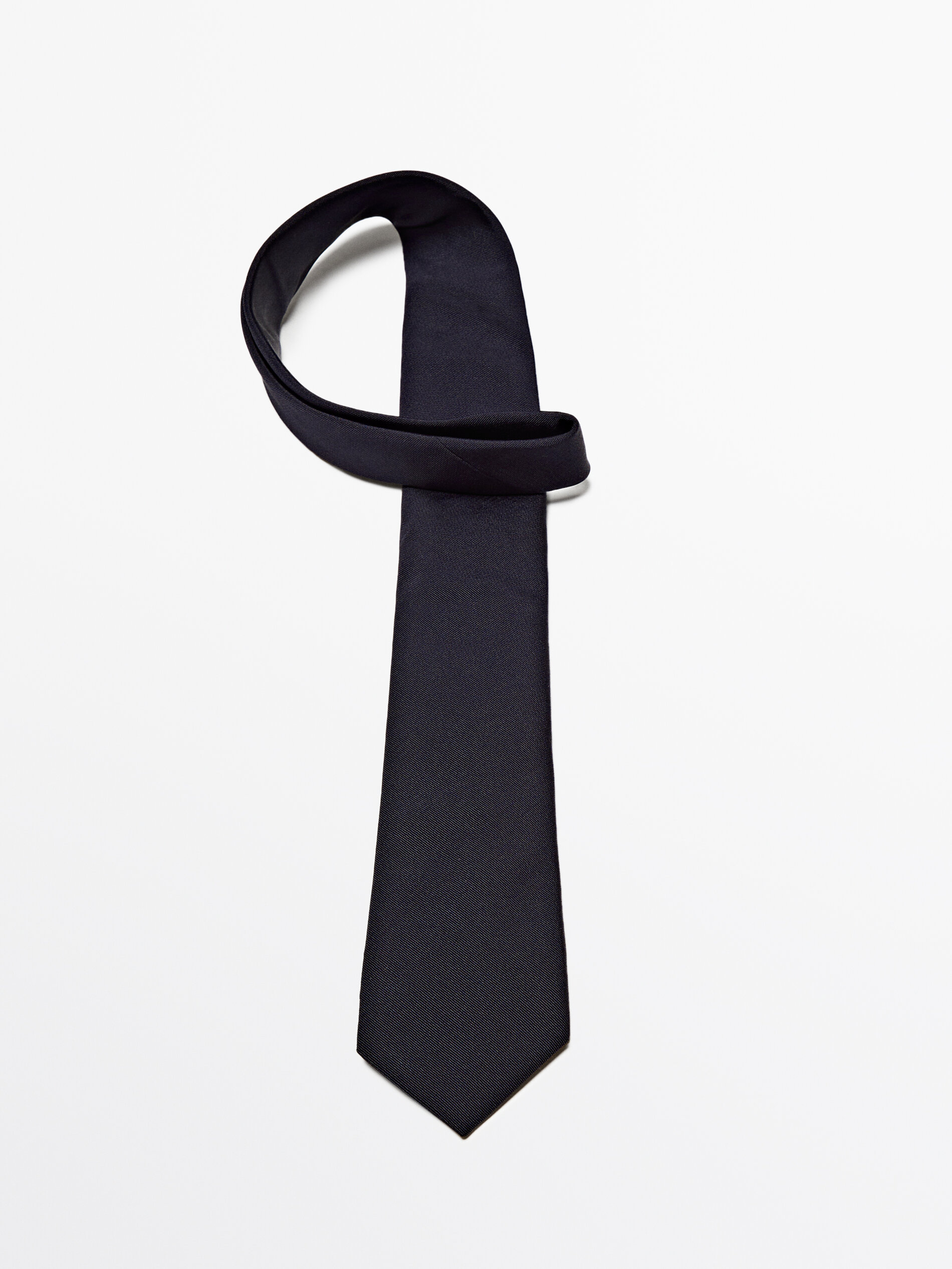 Cravatta in twill di cotone e seta