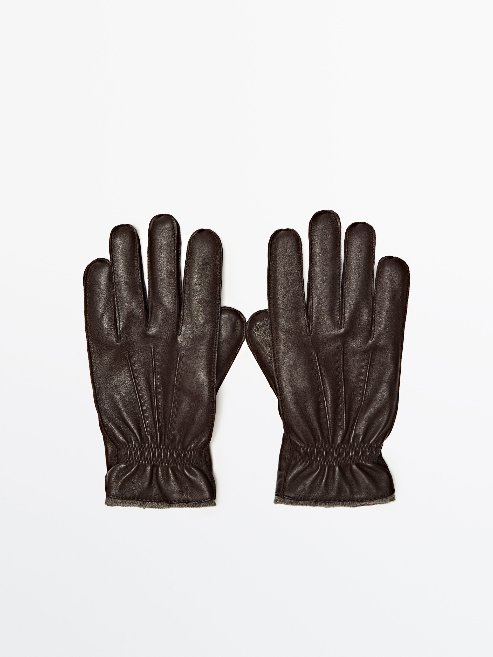 Gants en cuir nappa int rieur en laine