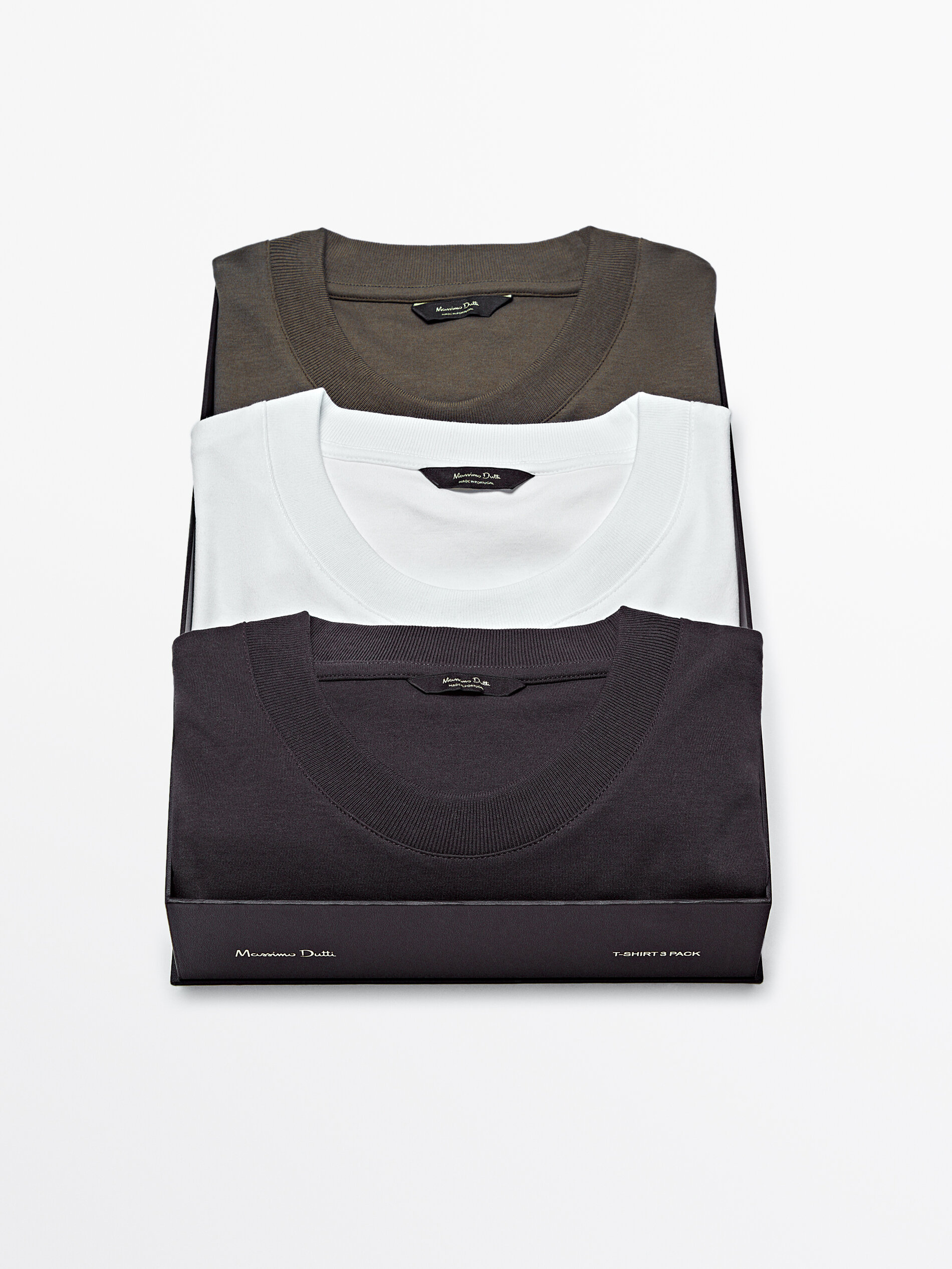 Camisetas algod n cuello redondo gift box 3 pack
