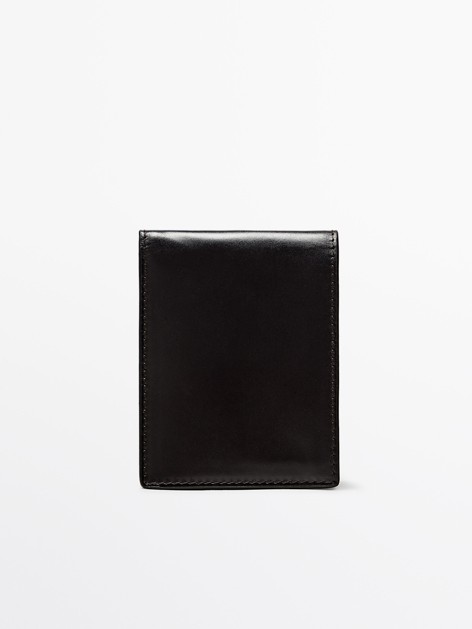 Black and white wallet top