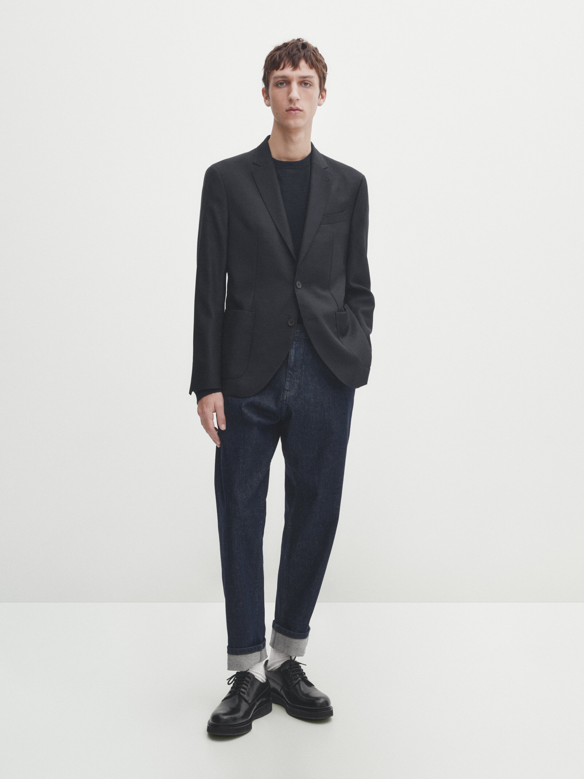 Massimo dutti hotsell black blazer