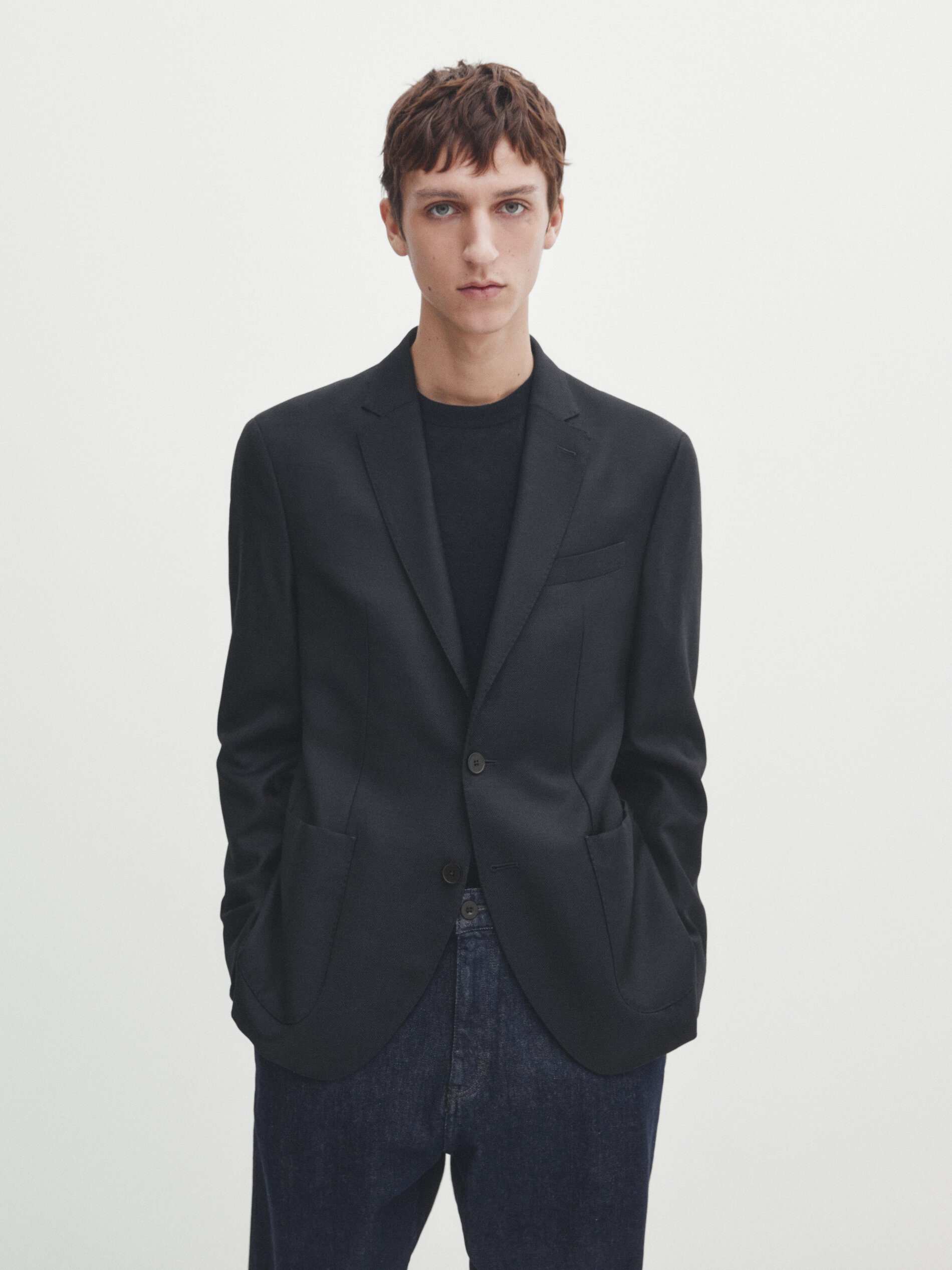 Massimo dutti hotsell blue blazer