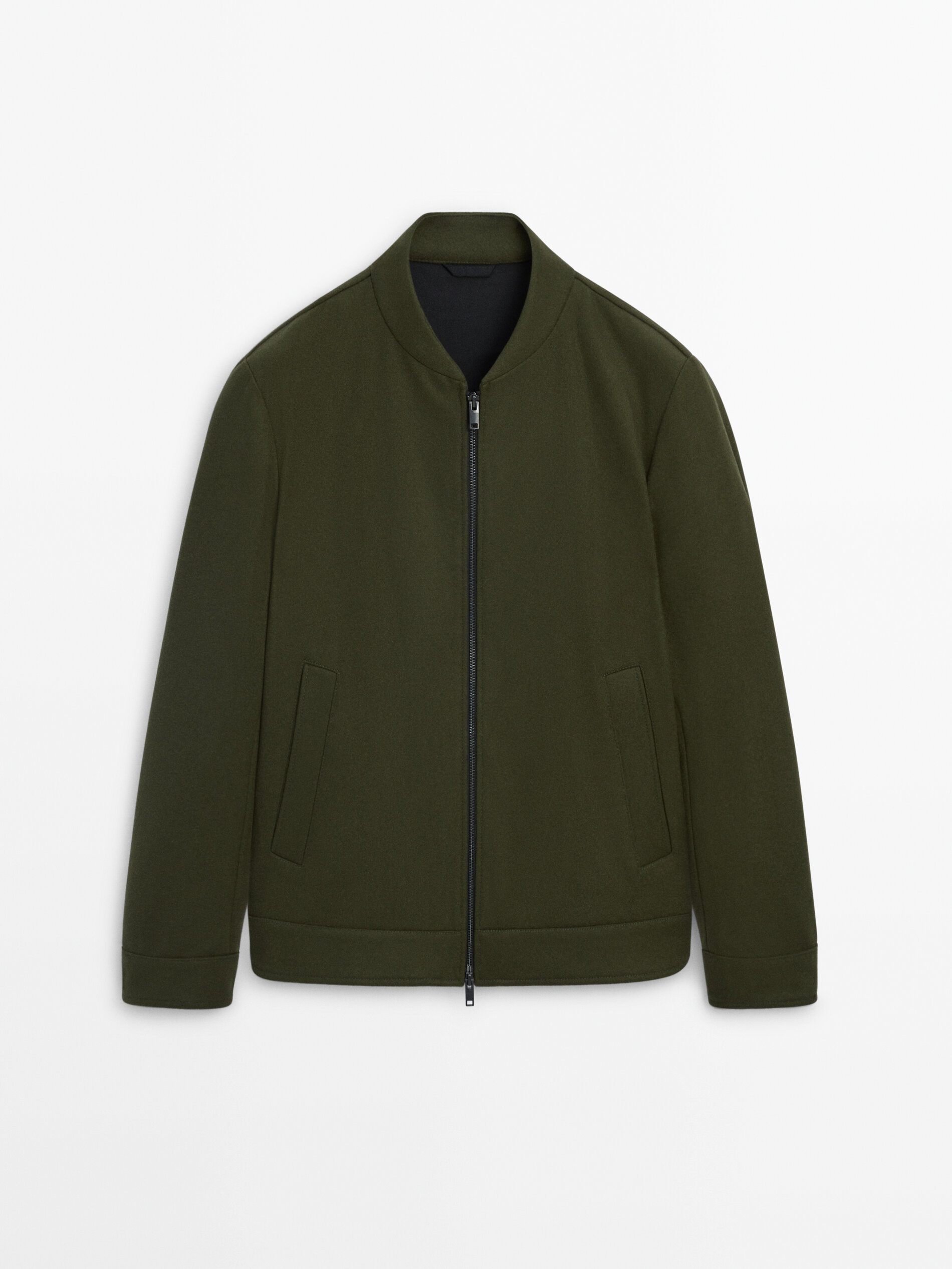 100 wool bomber jacket