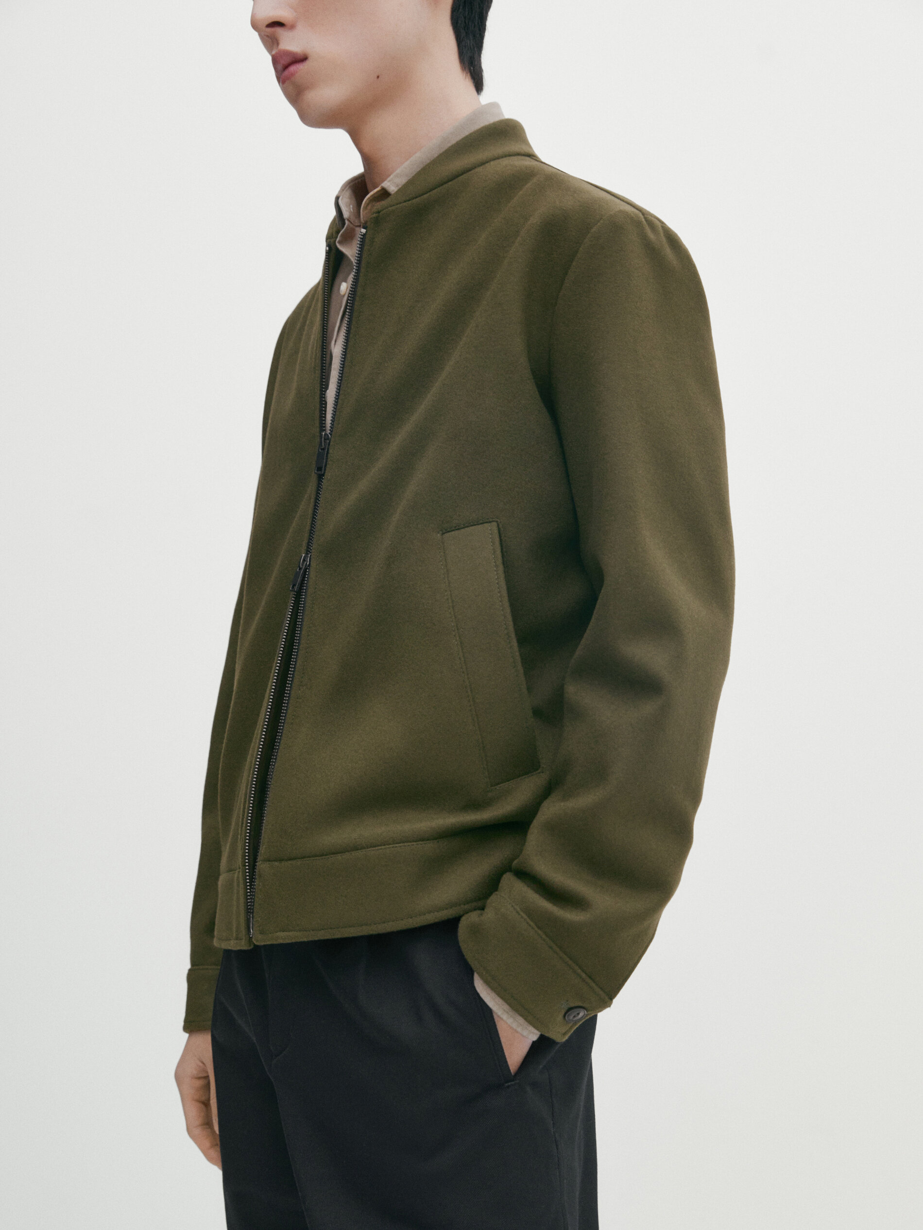 Massimo dutti green jacket hotsell