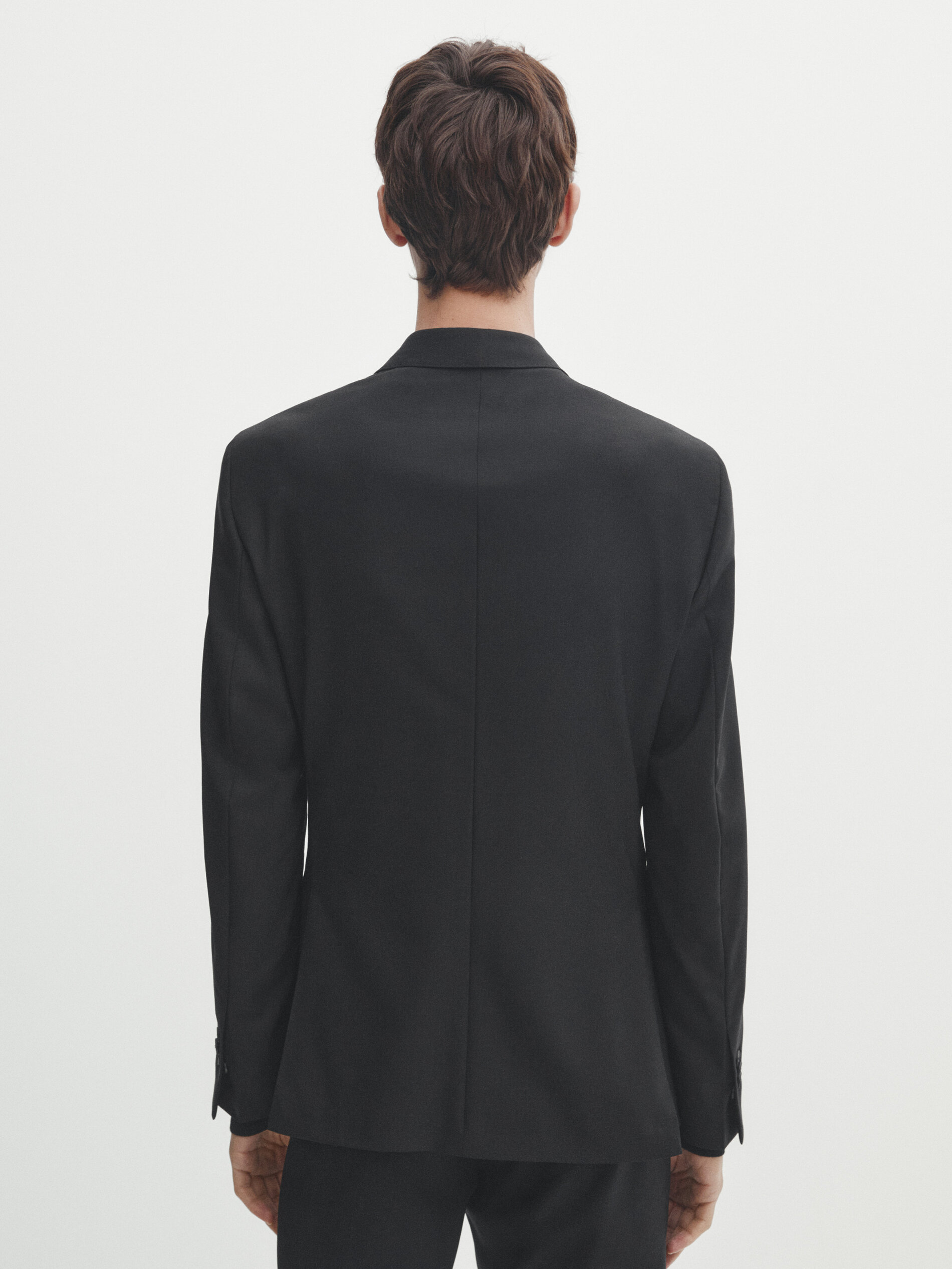 Mens black suit jacket sale online