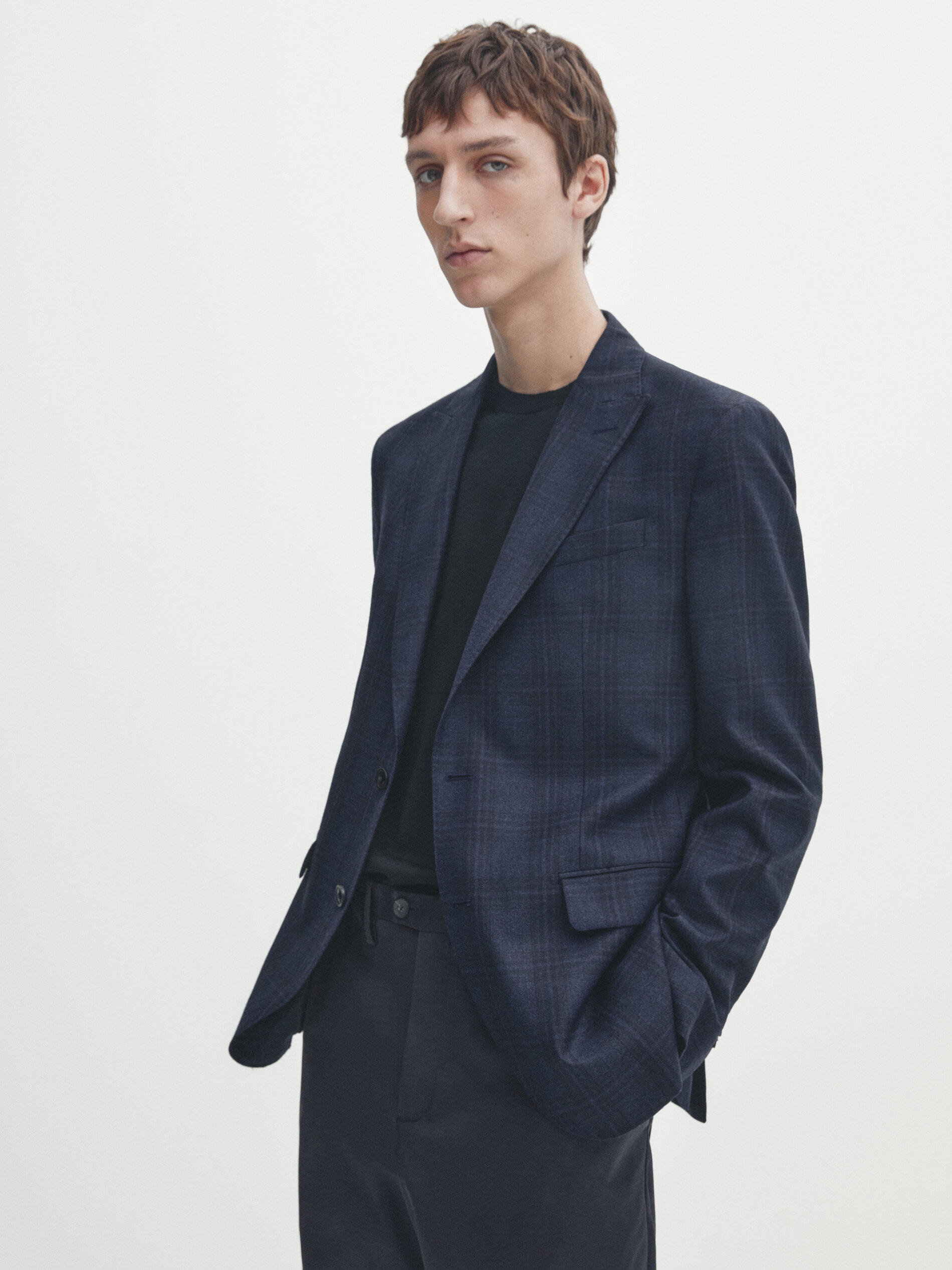 Massimo dutti online checked blazer