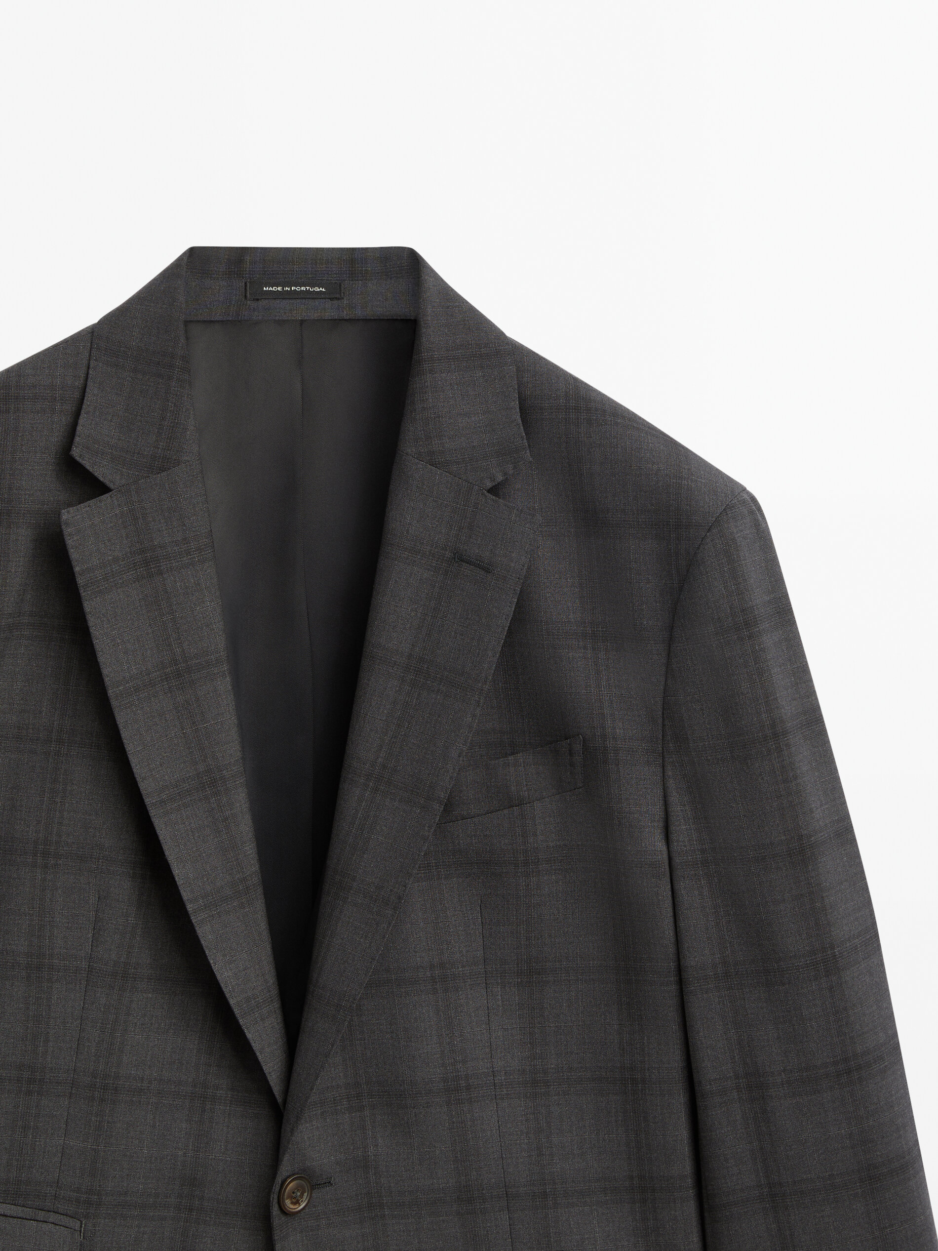 Massimo dutti checked coat shop