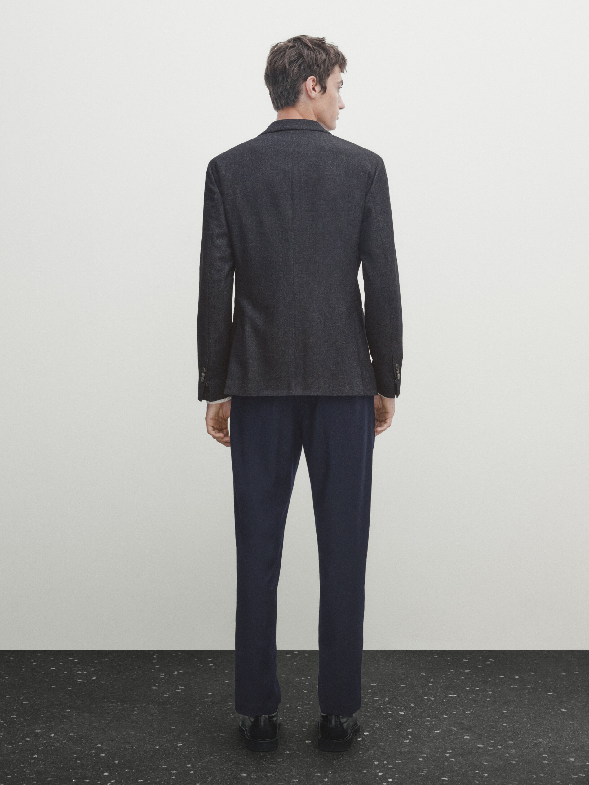 Massimo dutti wool blazer on sale