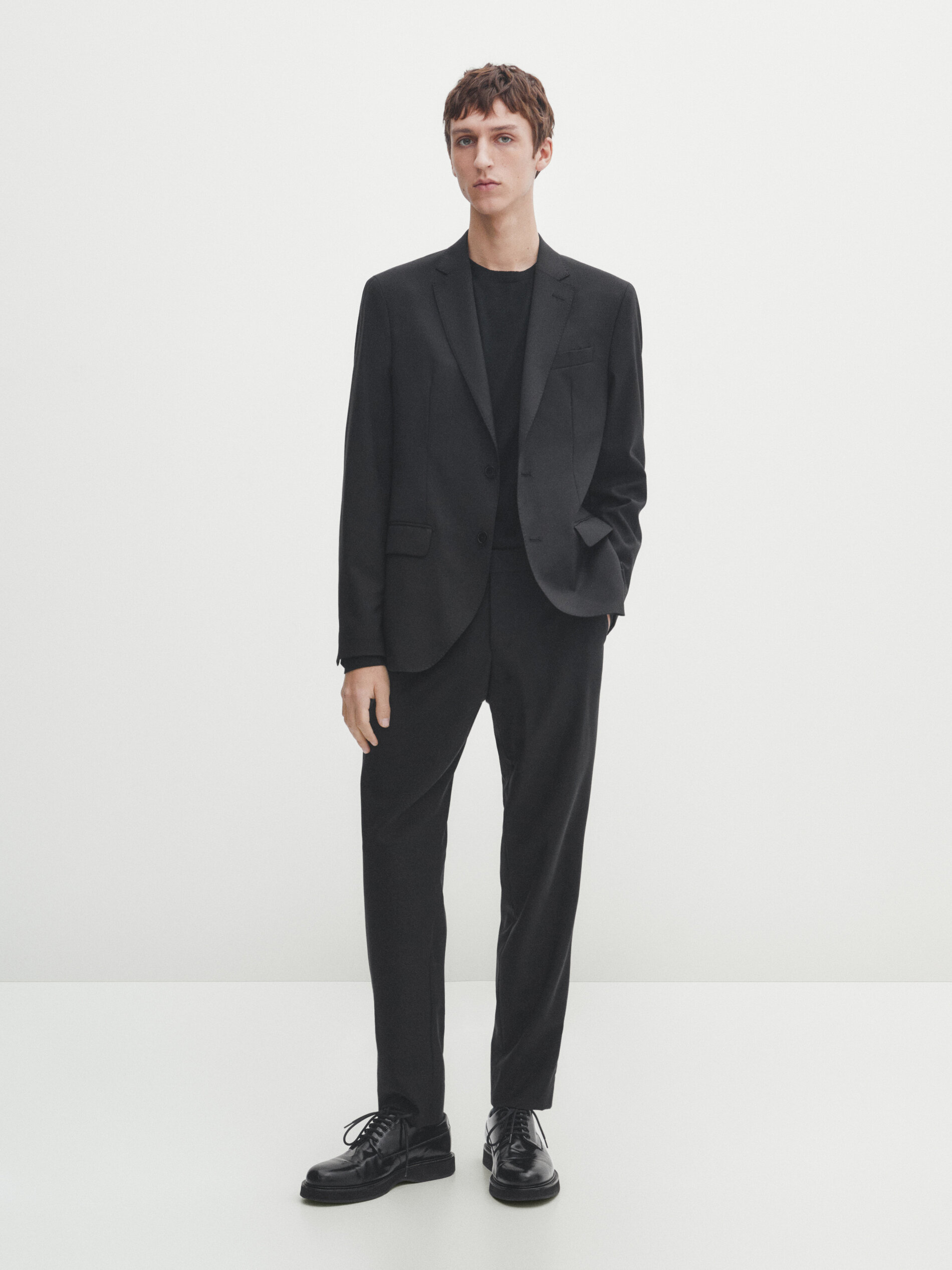 Traje de hot sale vestir negro
