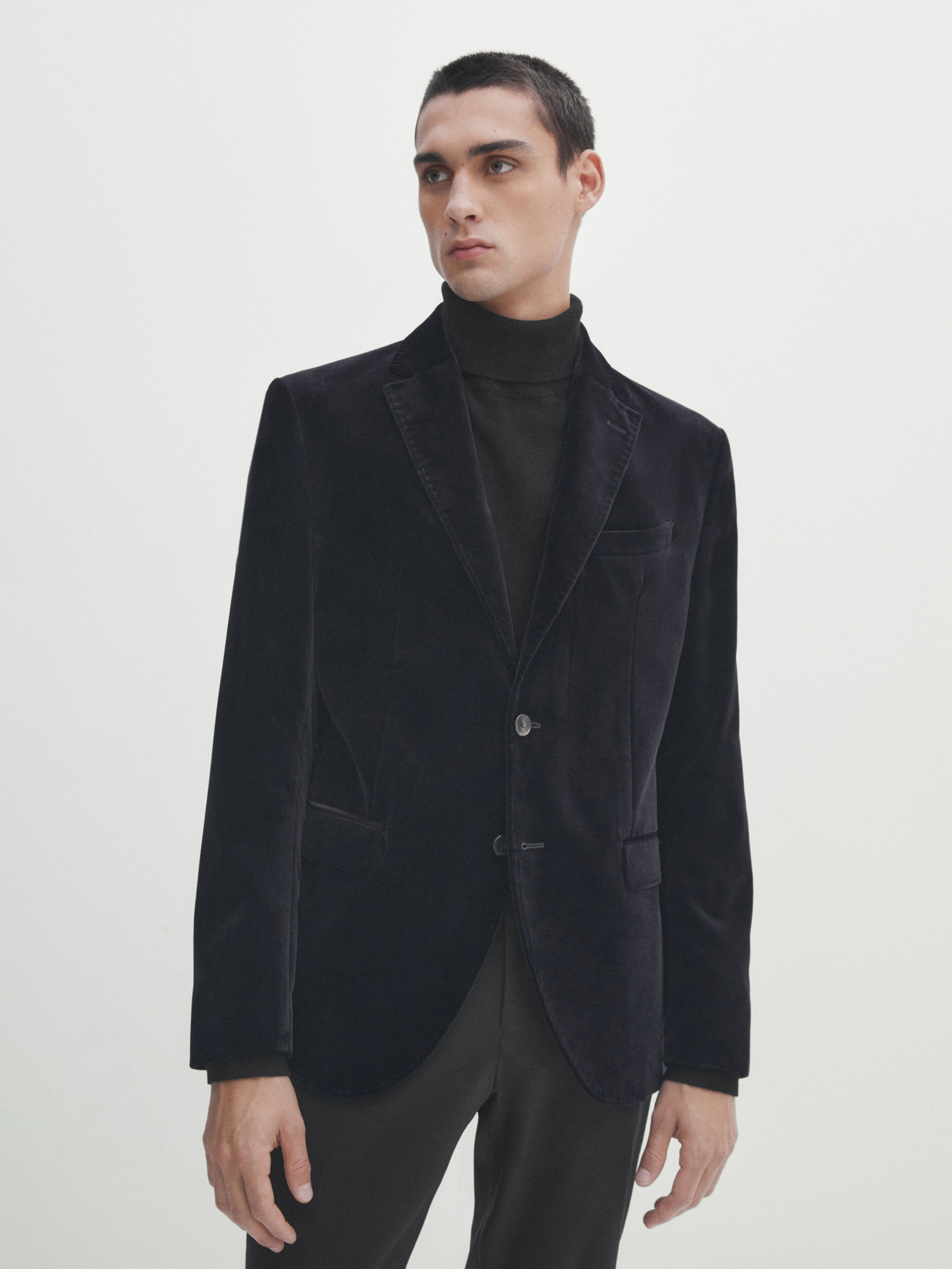 Massimo dutti velvet new arrivals suit
