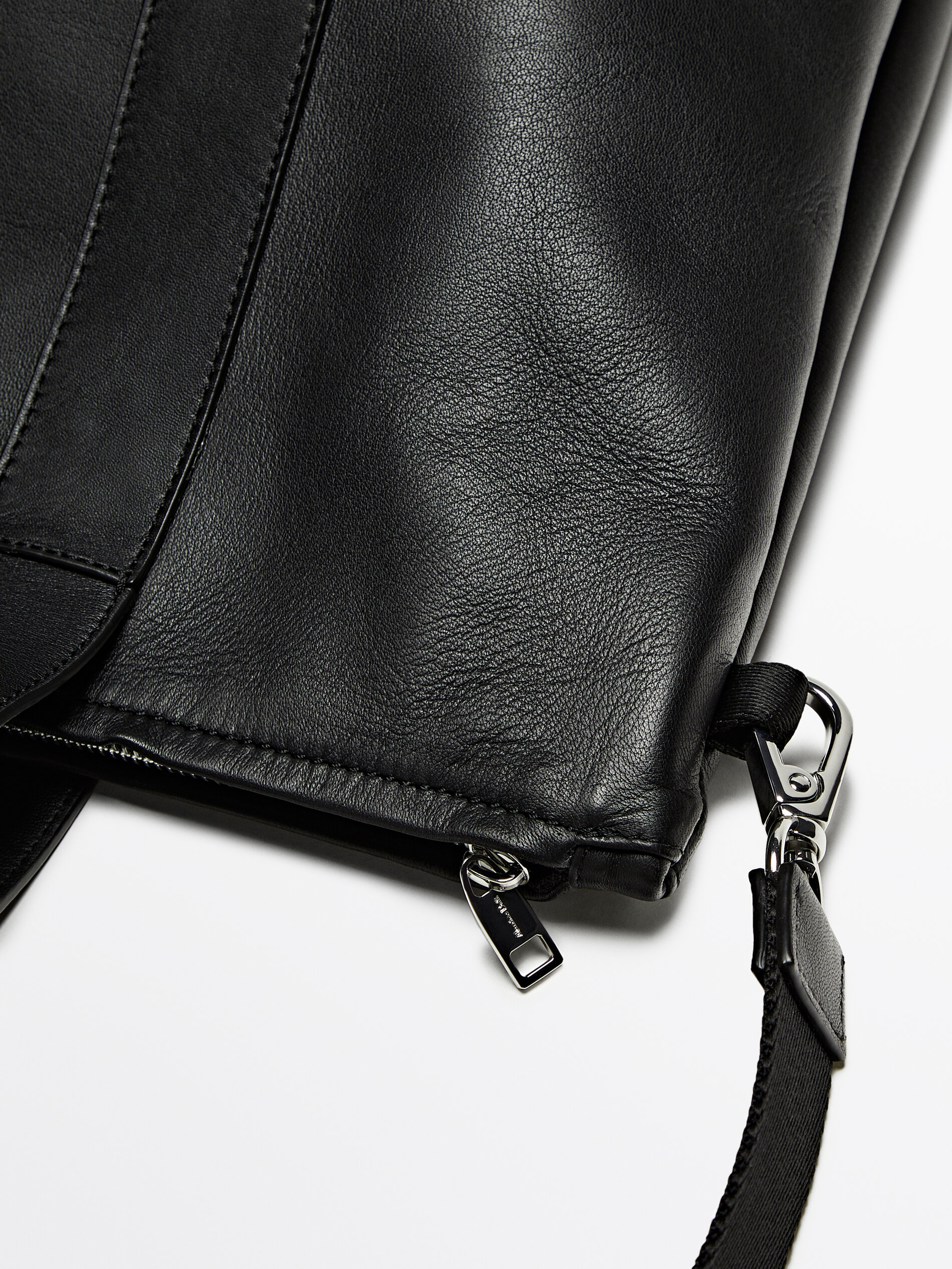 Bolso tote top napa massimo dutti