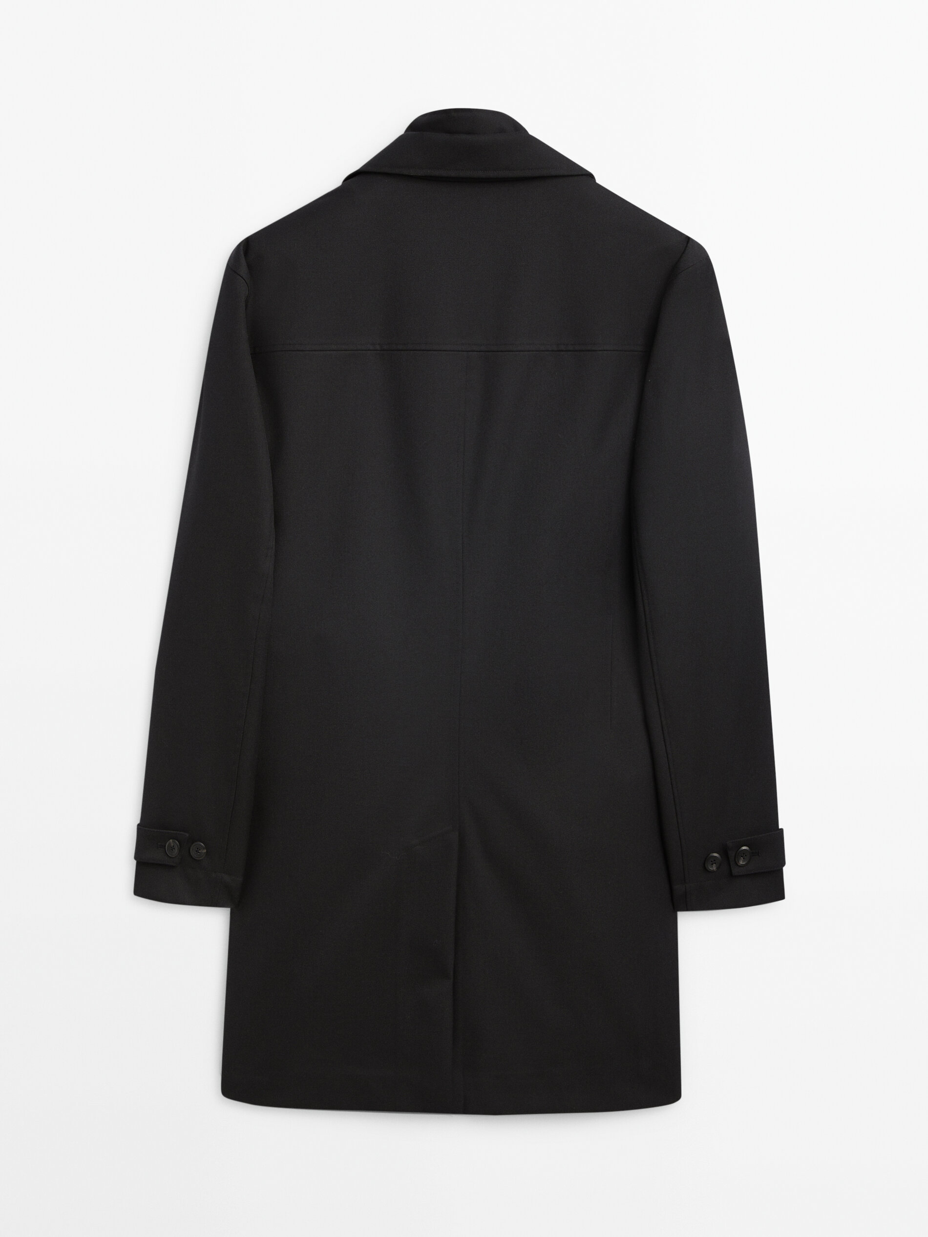 Trench coat with detachable lining · Black | Massimo Dutti