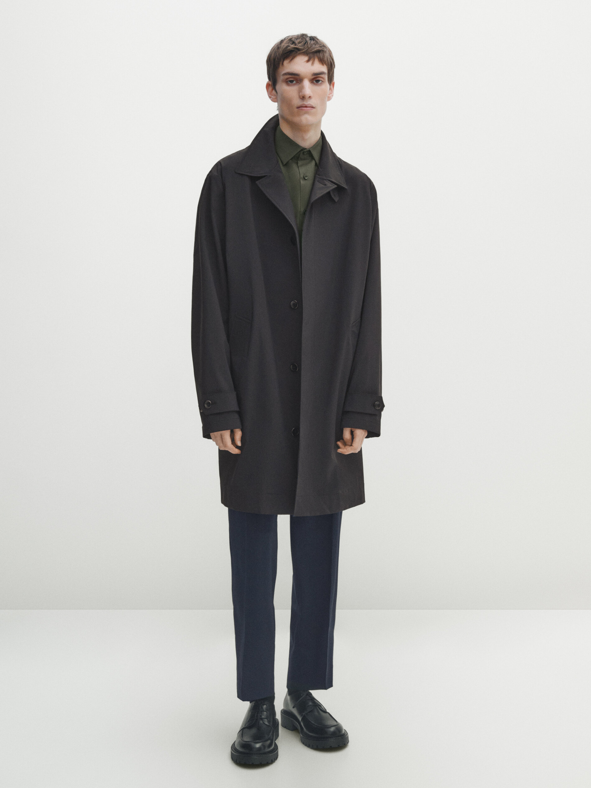 Technical trench coat