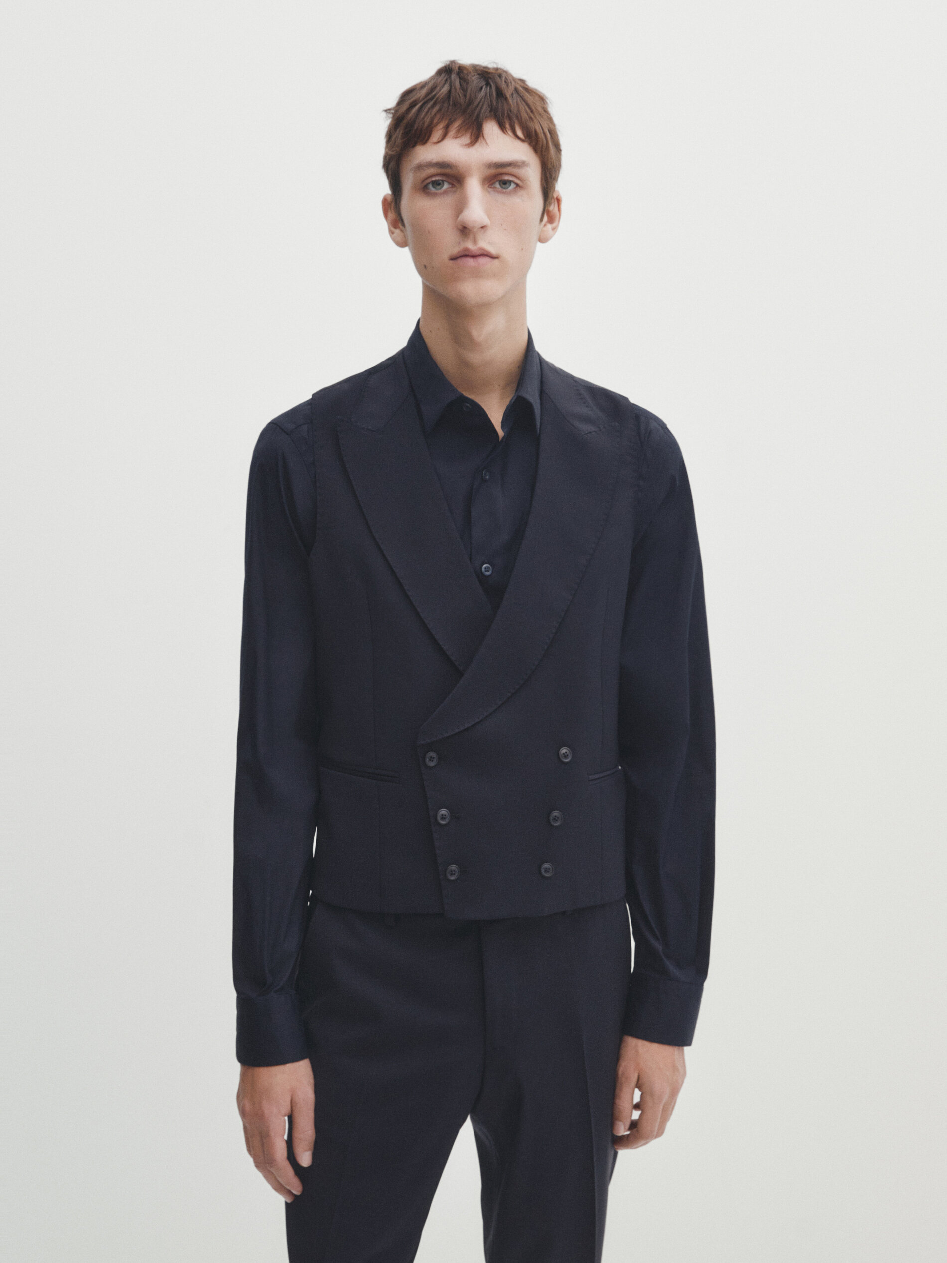 Navy blue top waistcoats