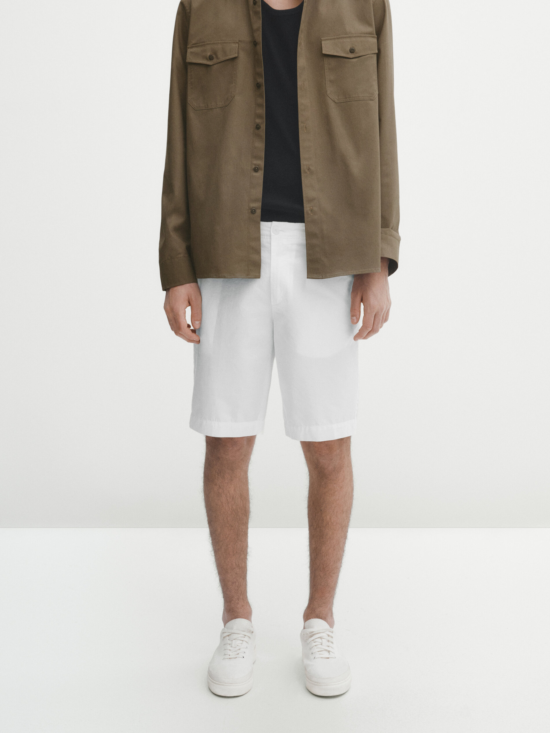 Mens bermuda shorts hotsell with elastic waist
