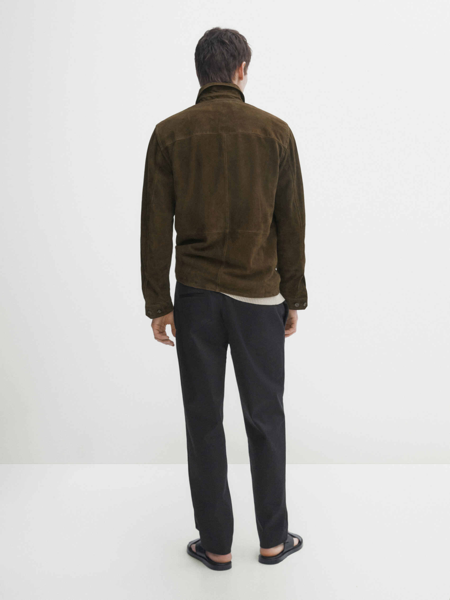 Suede overhemd sales