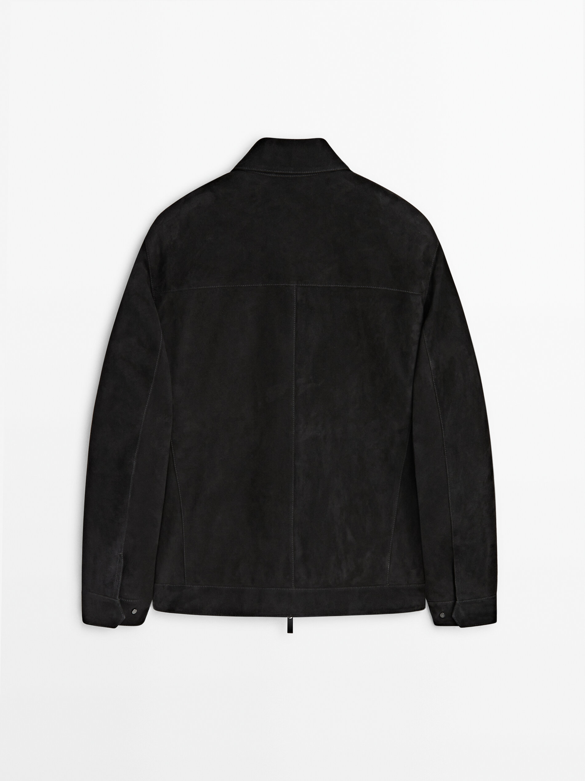 Long black shop suede jacket