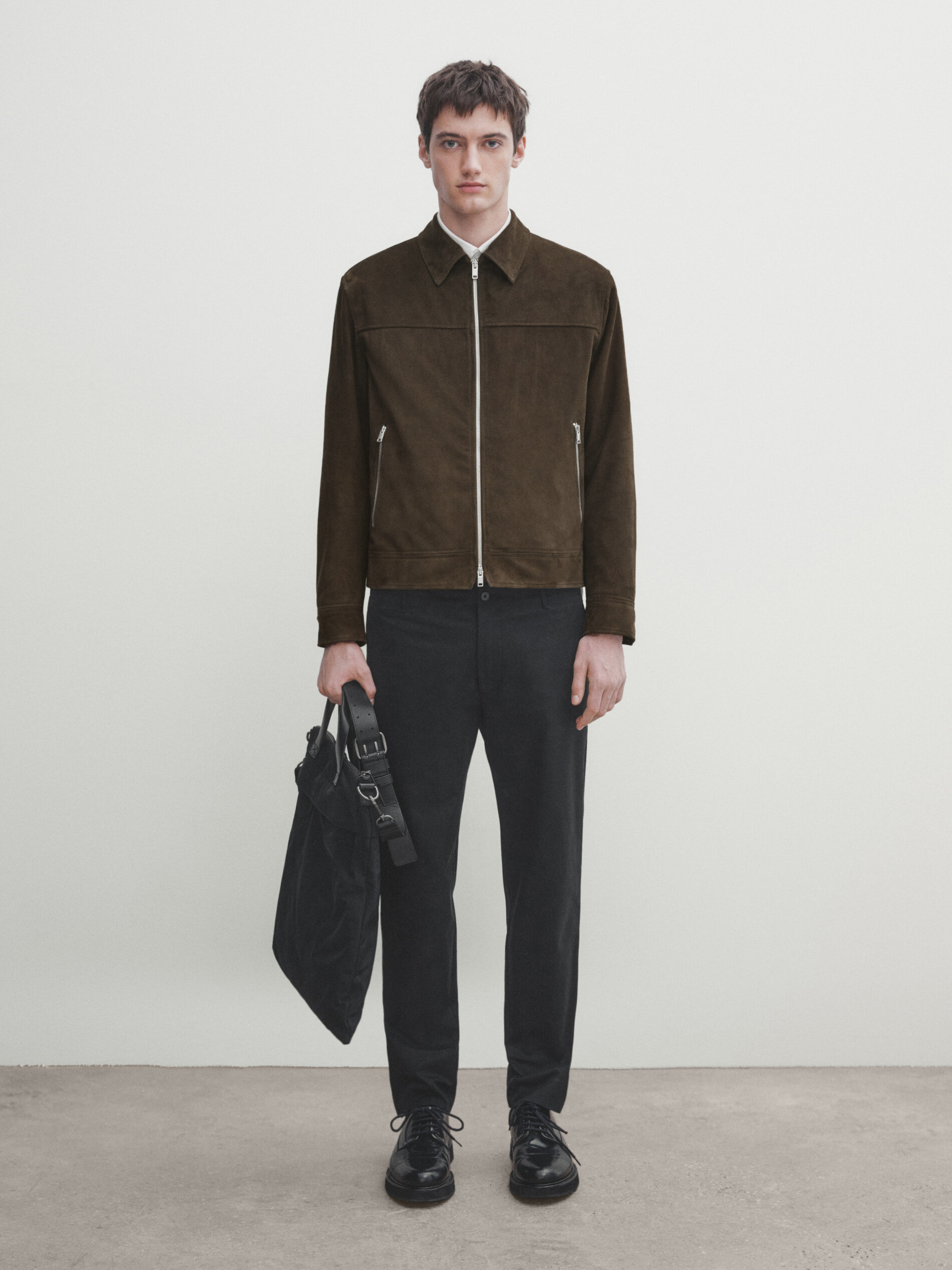 Massimo dutti online suede jacket