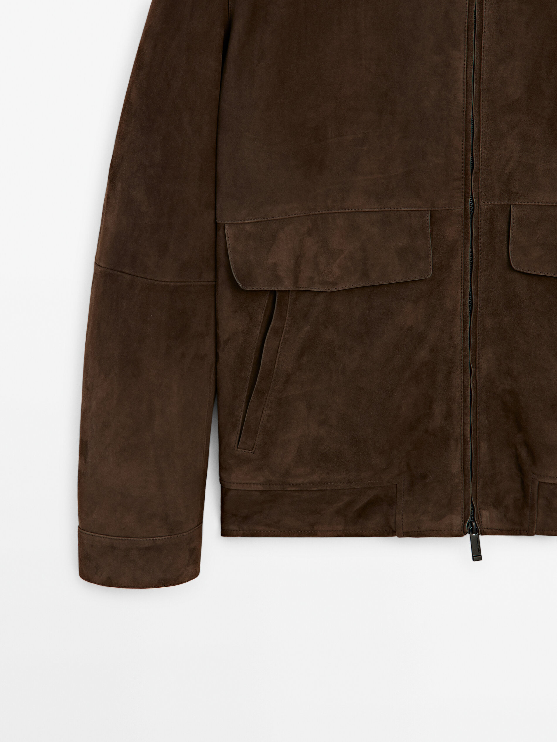 Suede jacket on sale massimo dutti