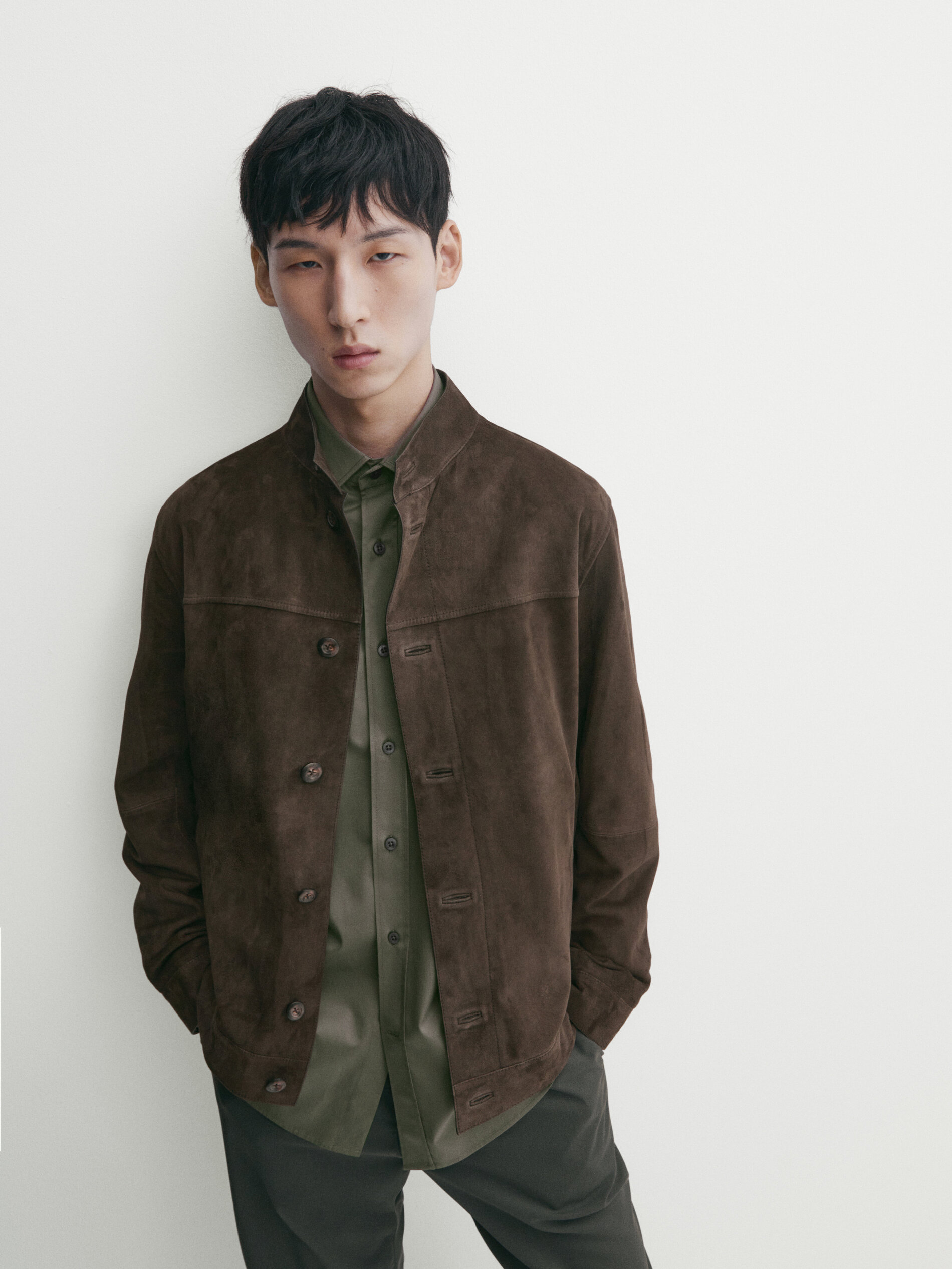 Massimo dutti online suede jacket