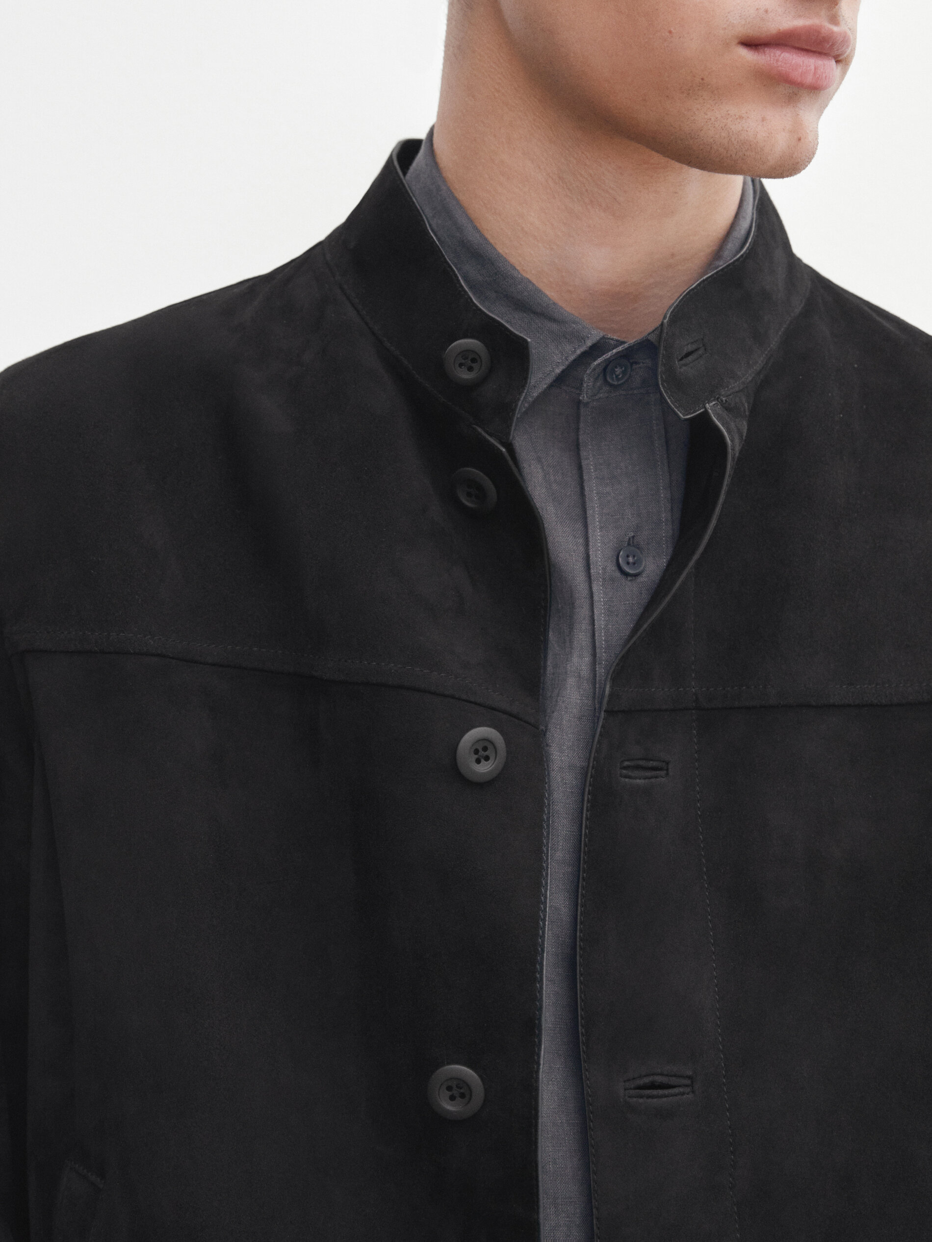 Navy discount suede coat