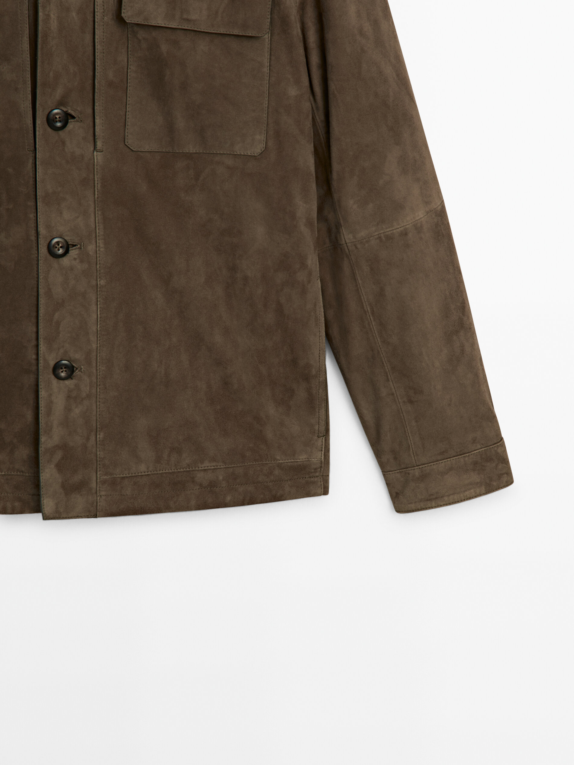 Sobrecamisa de ante mujer best sale