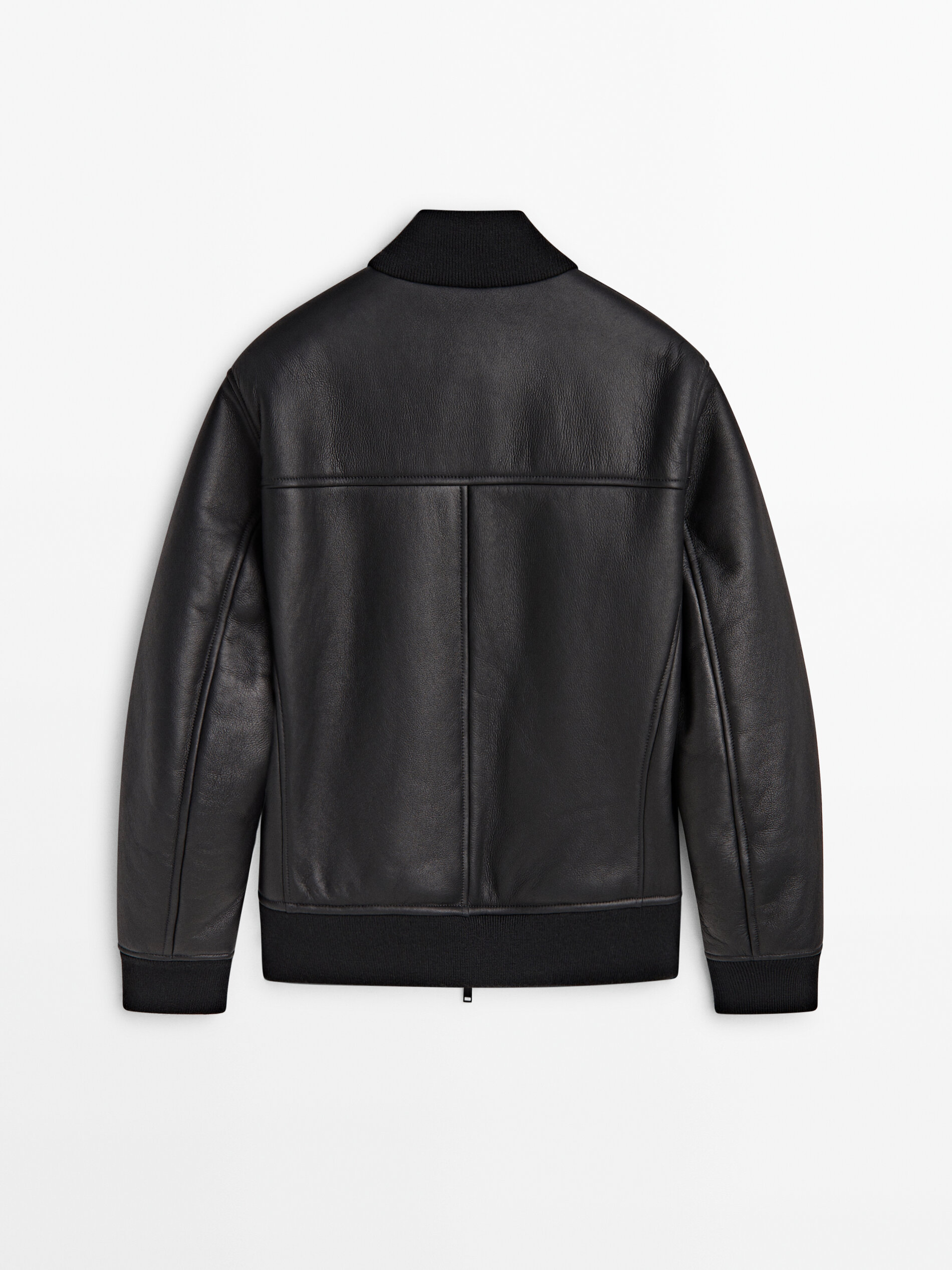 Blouson cuir shop massimo dutti femme