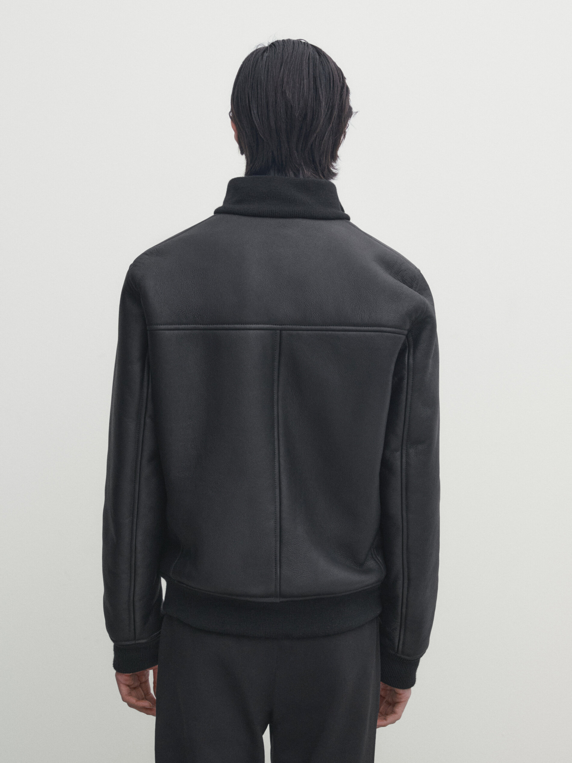 Massimo dutti outlet leather jacket sale