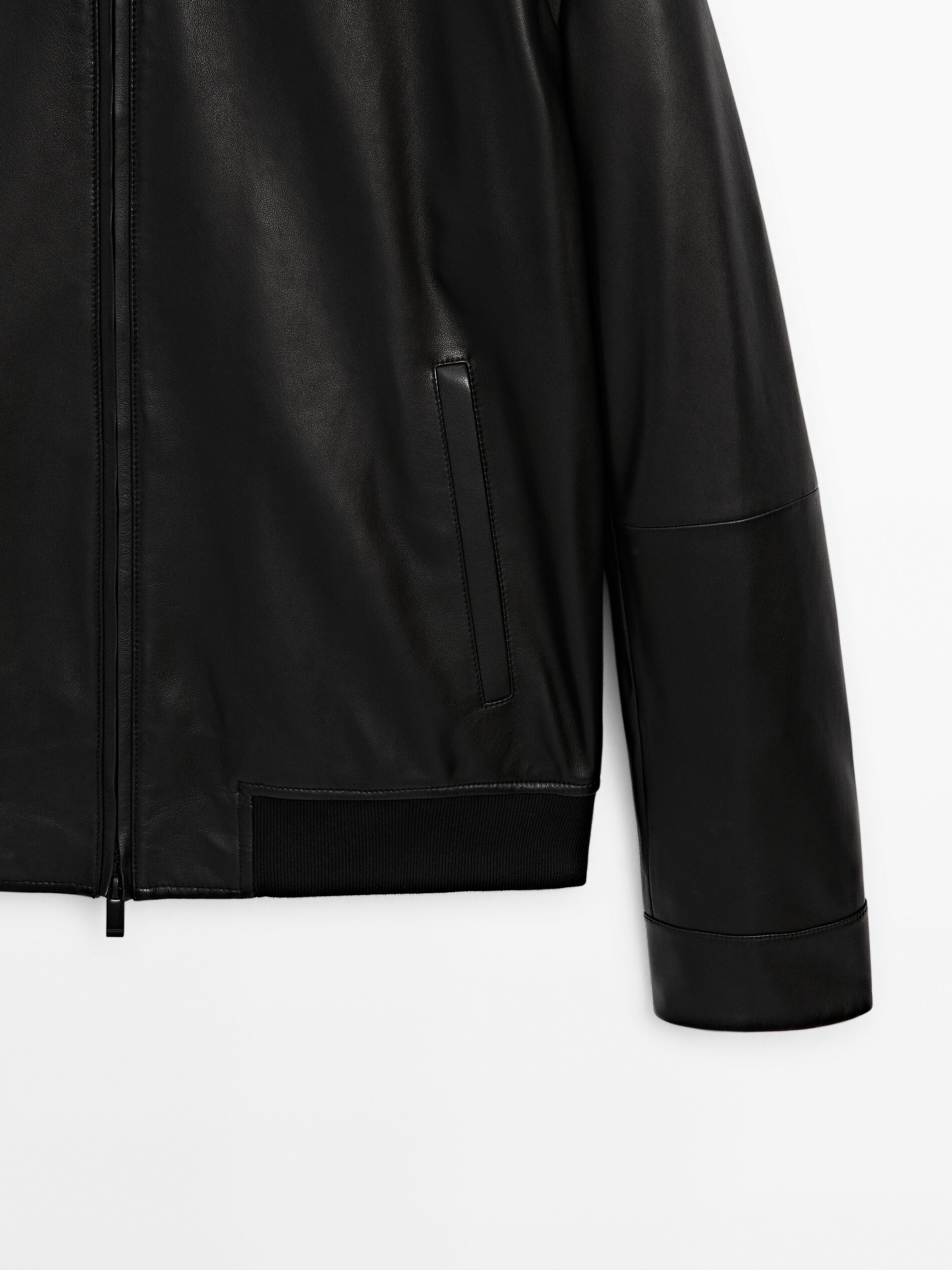 Massimo dutti store leather jacket mens