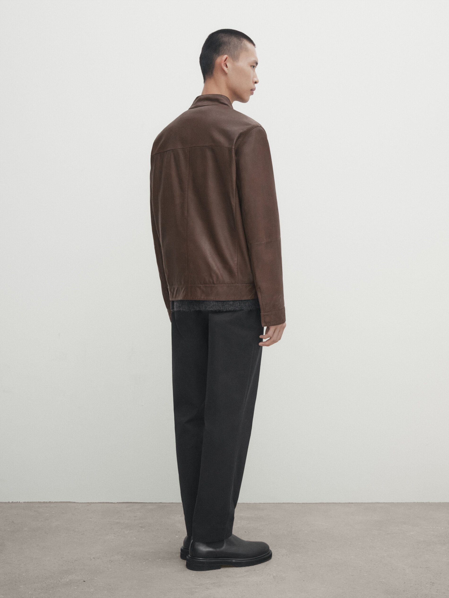 Massimo dutti hotsell reversible leather jacket