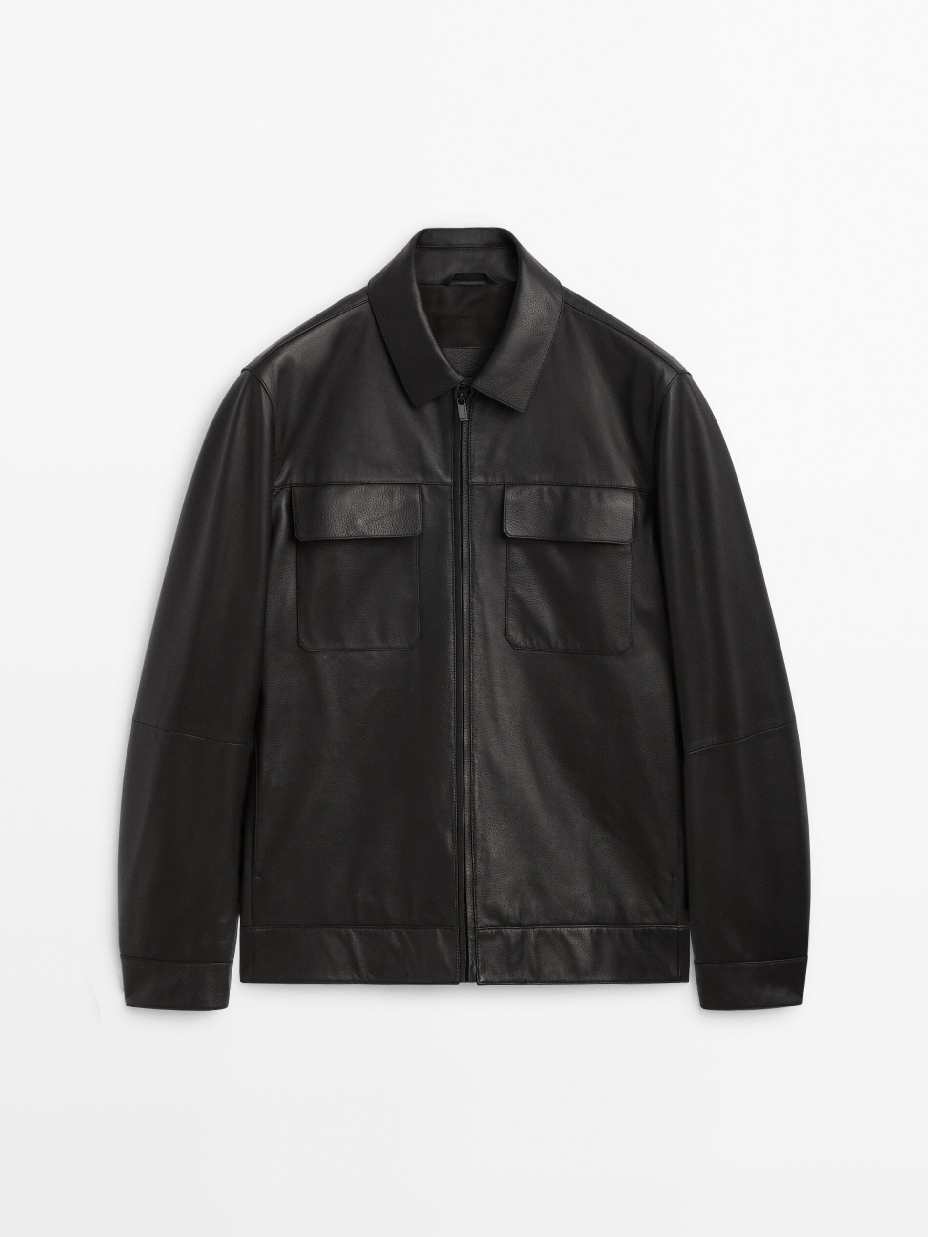 Chamarra piel massimo dutti deals