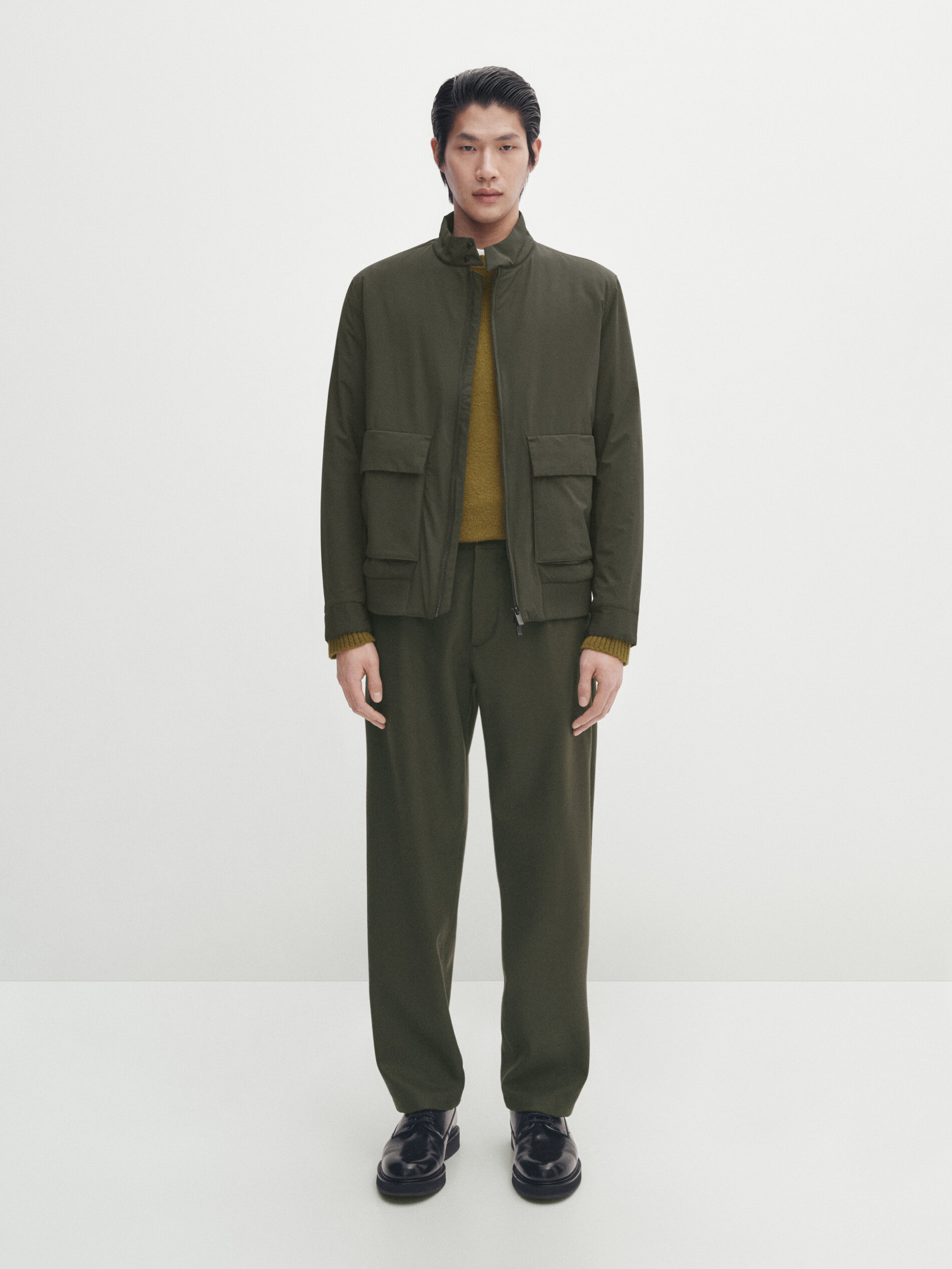 Navy sale khaki jacket