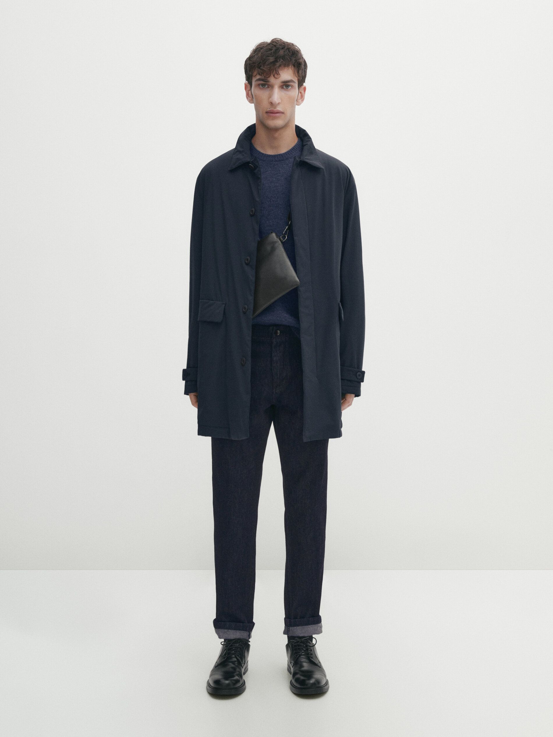 Light technical trench coat