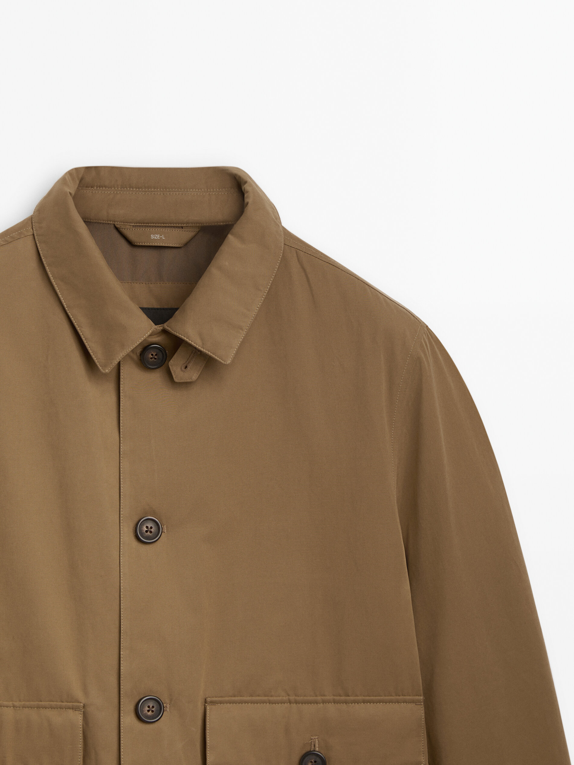 Massimo dutti technical outlet jacket with pockets