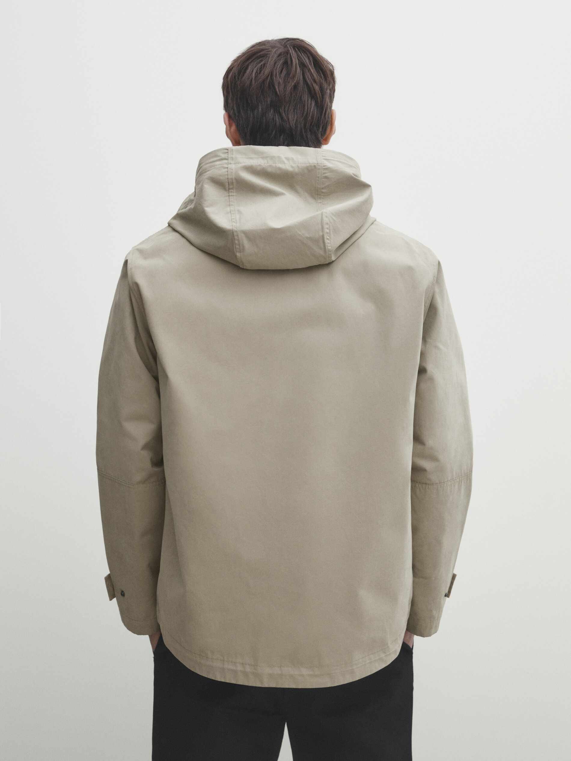Mens hooded parka hotsell
