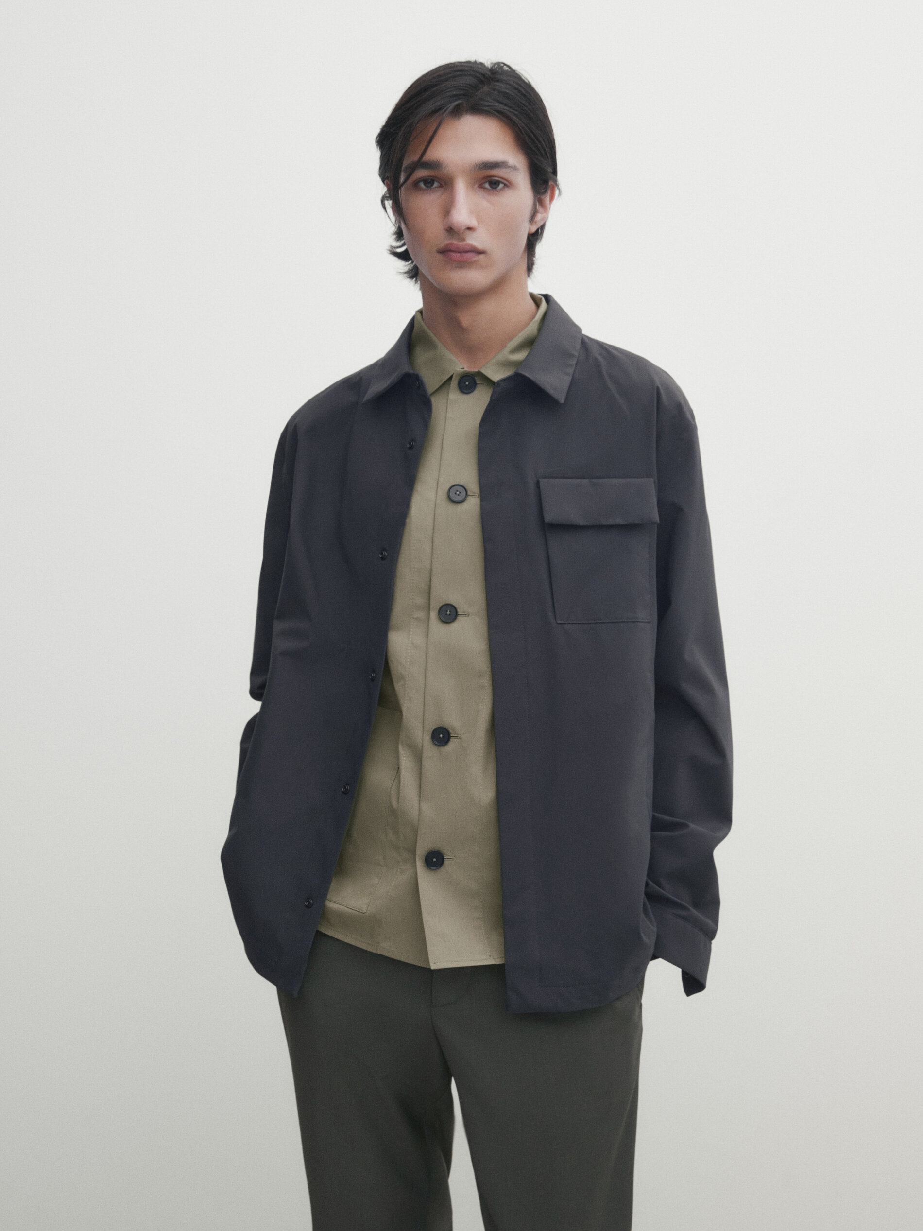 Massimo dutti technical parka sales