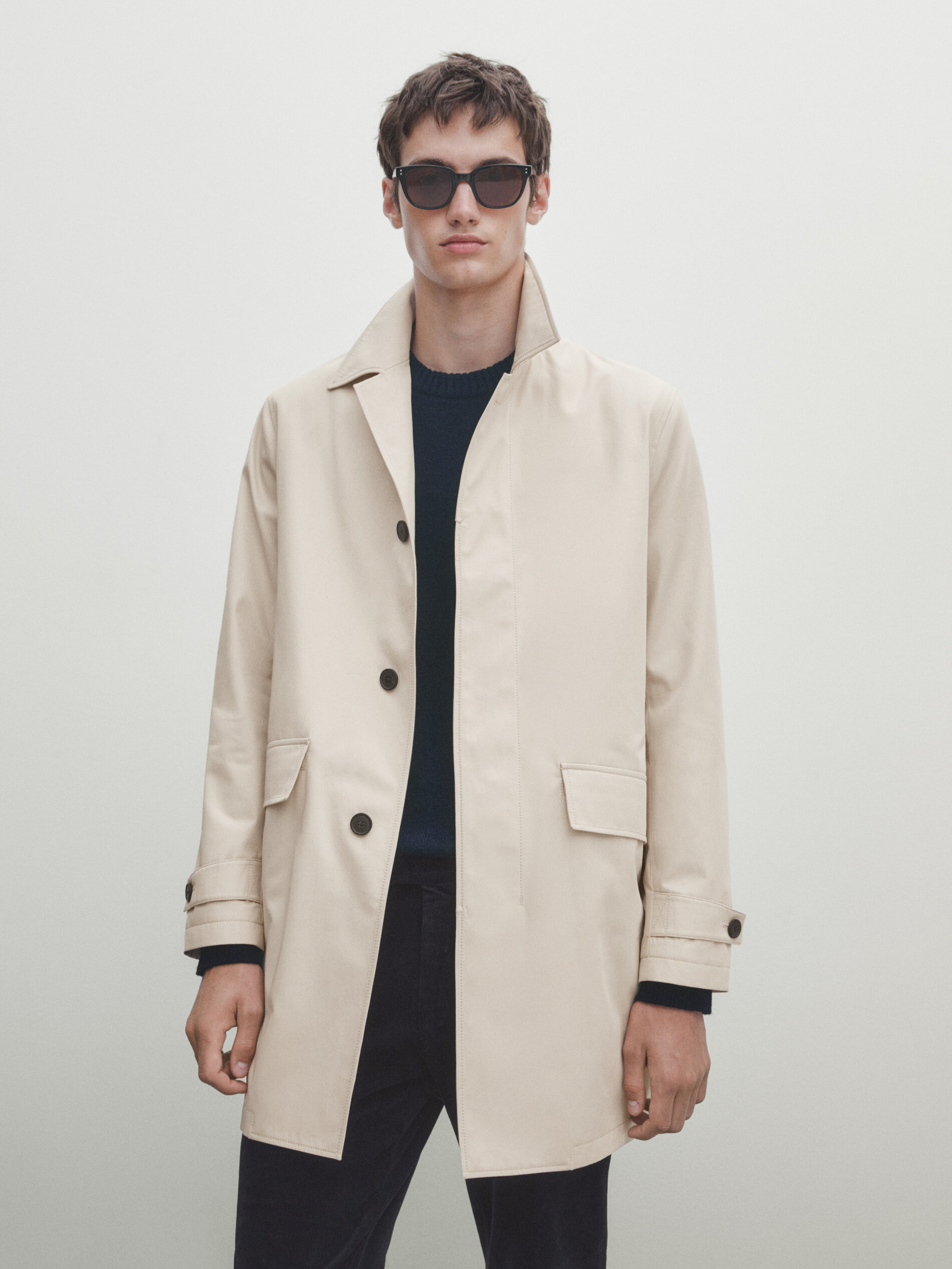 Massimo dutti top trench coat men