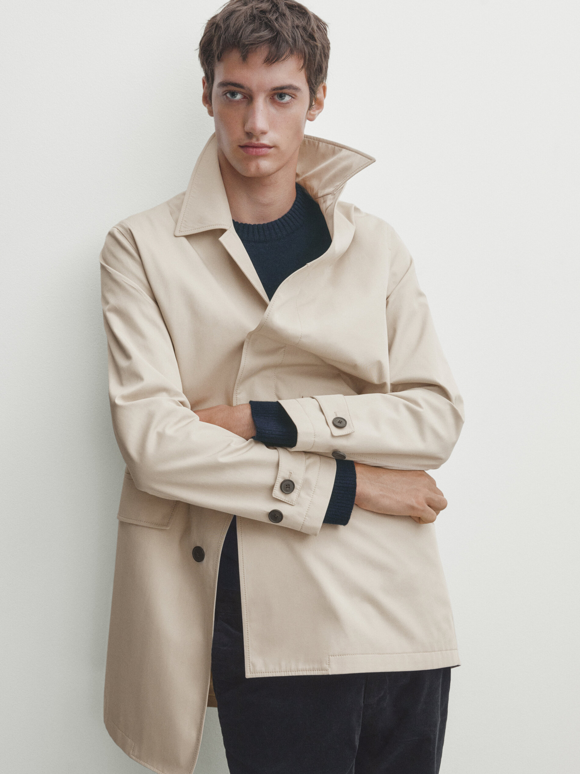 Massimo dutti top trench coat men