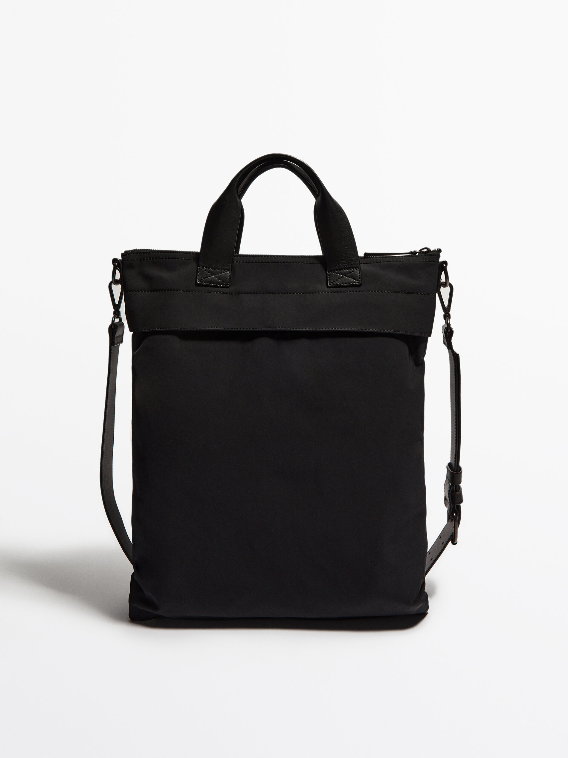 Nylon tote deals bag black