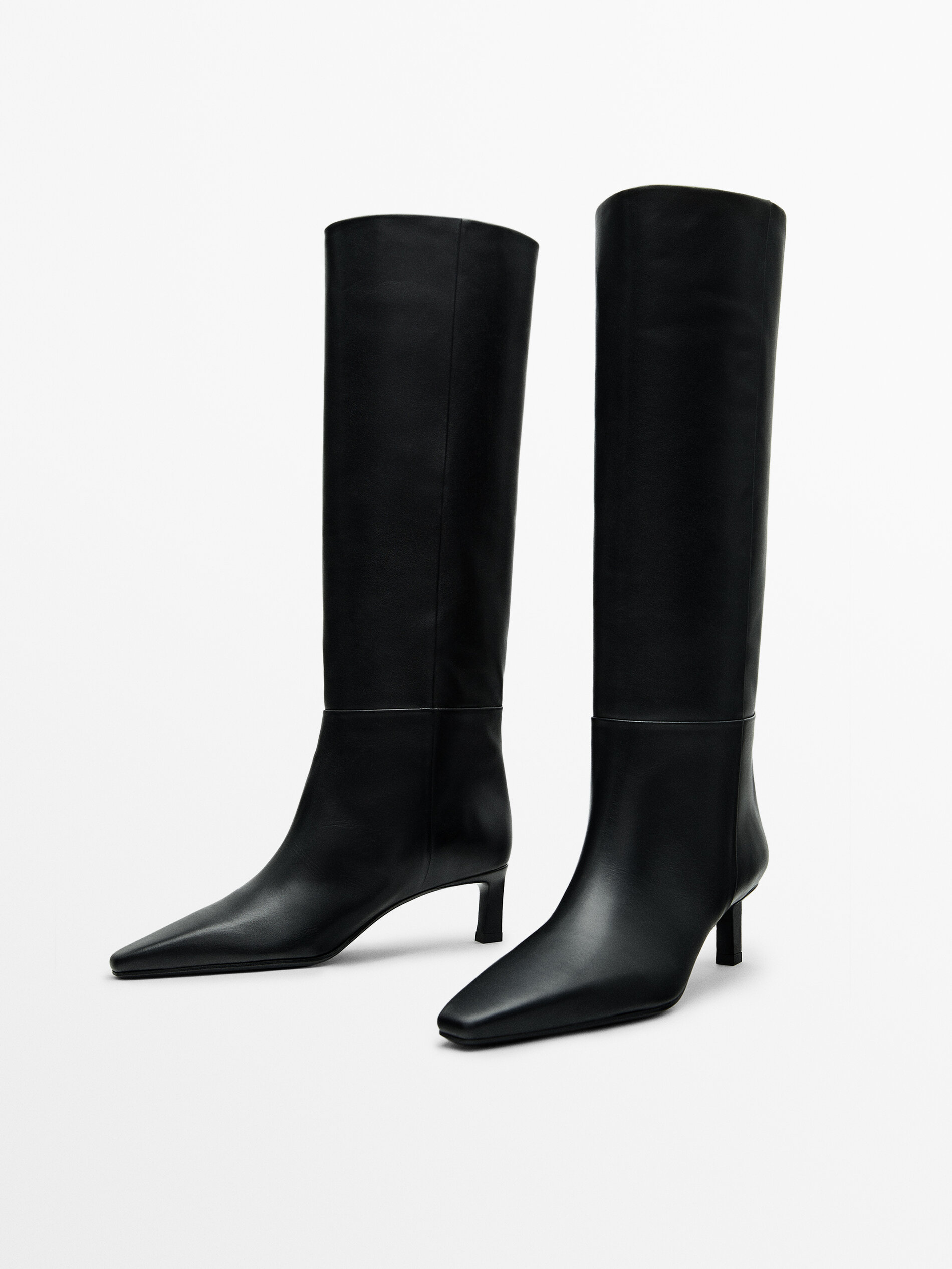 Low heel boots Black Boots And Ankle Boots Massimo Dutti