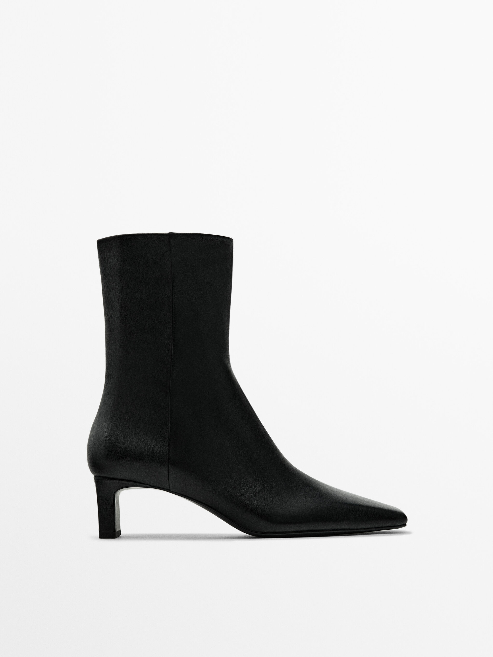 Leather heeled ankle boots new arrivals
