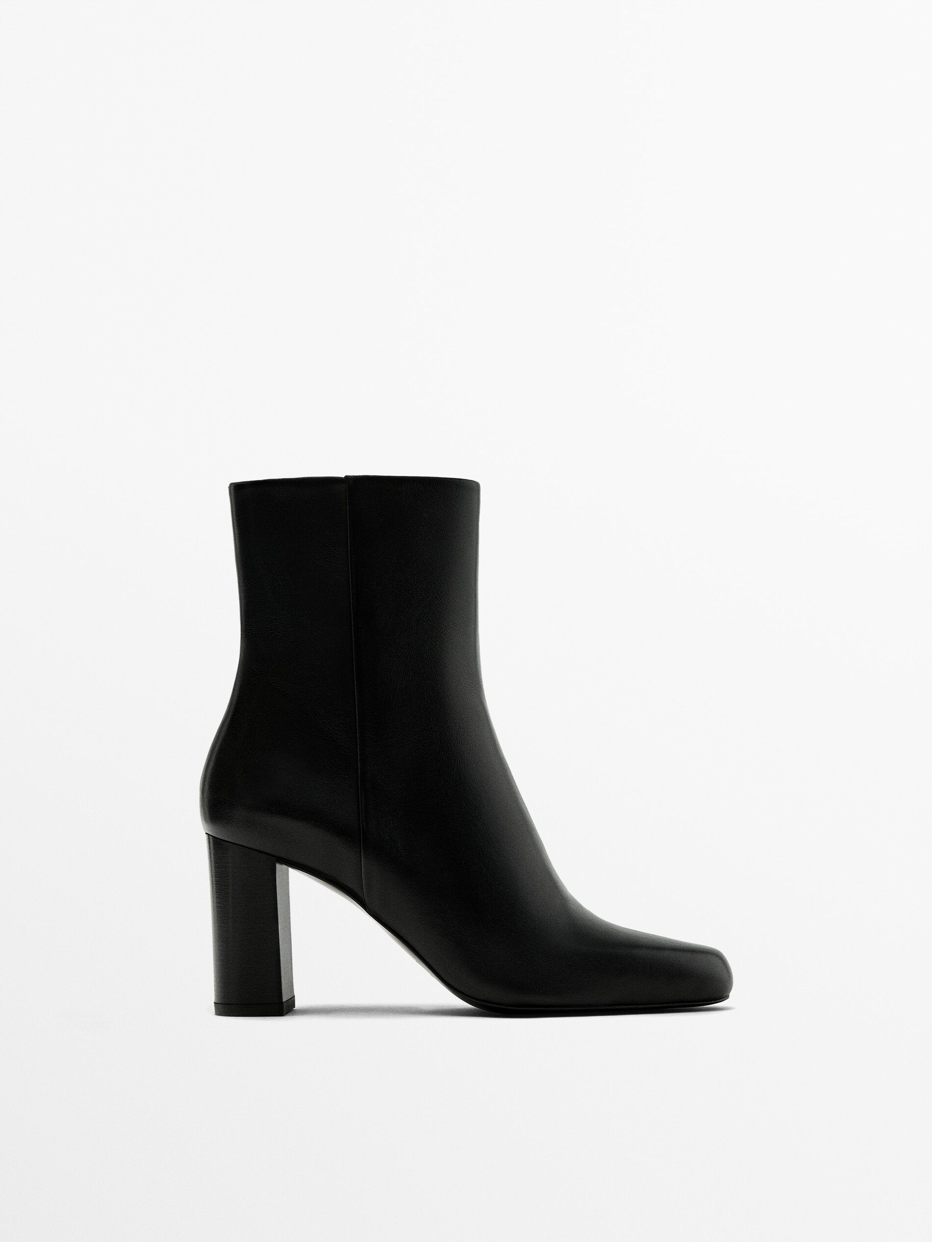 Black high ankle boots hotsell