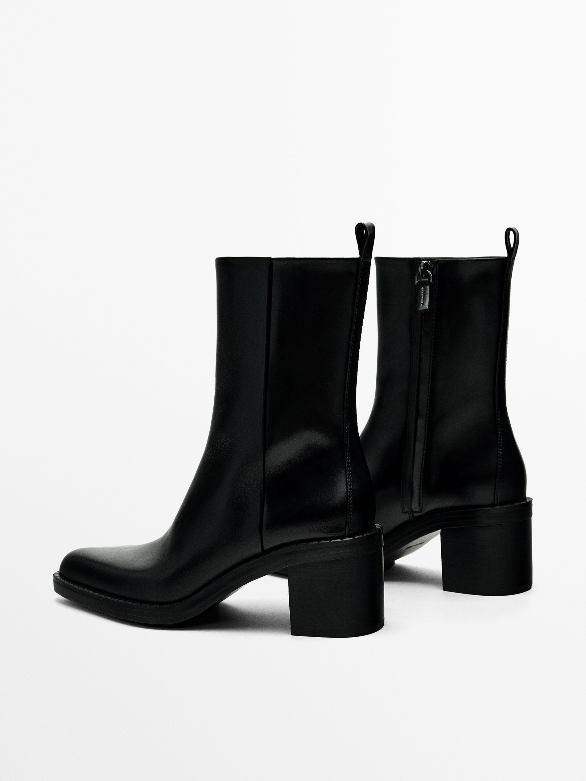 Amazing Design Women's Ankle Length Block Heel Black Stylish and  Fashionable Boots Side Zip | Stylish
