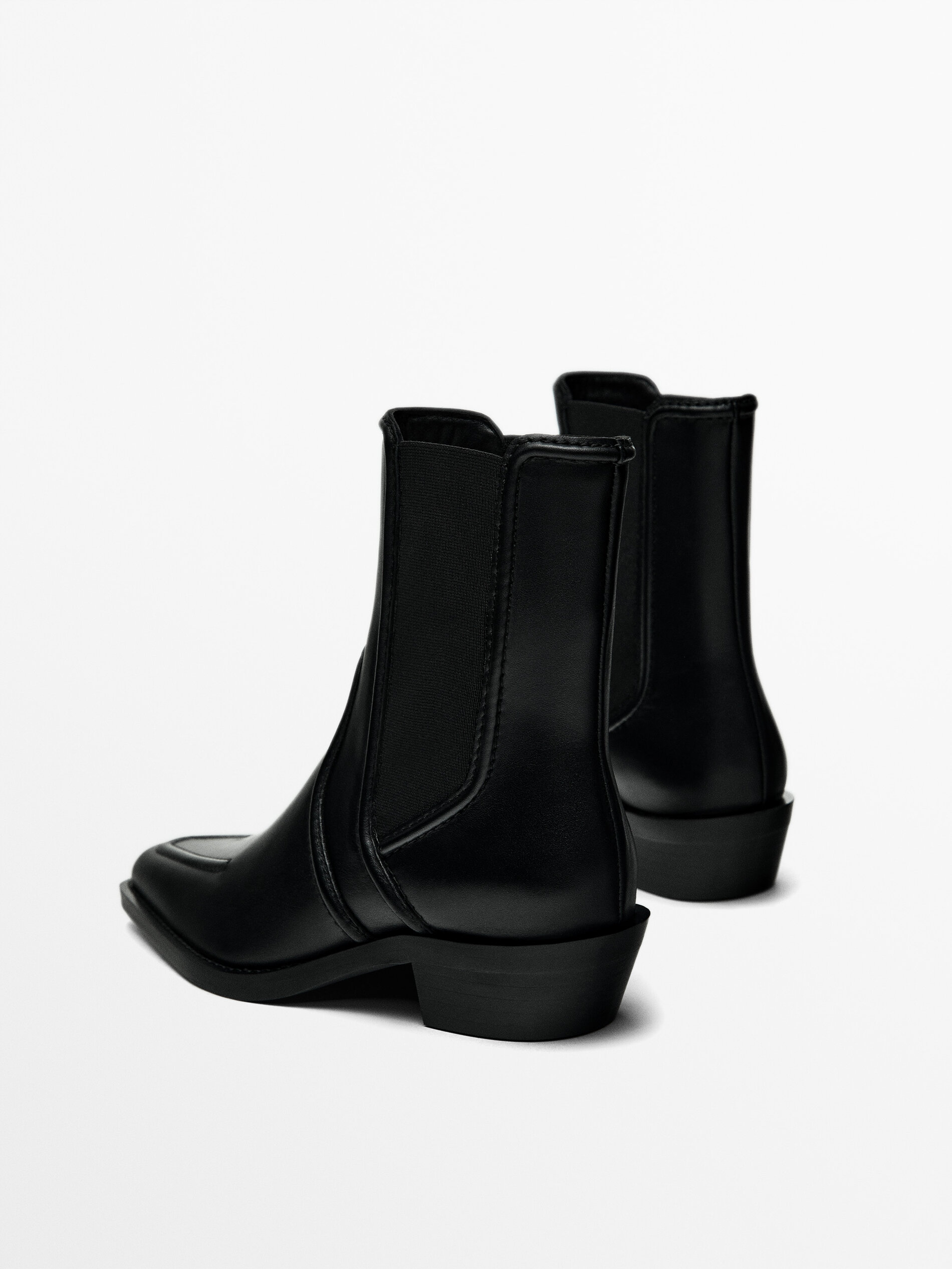 Mens heeled ankle top boots