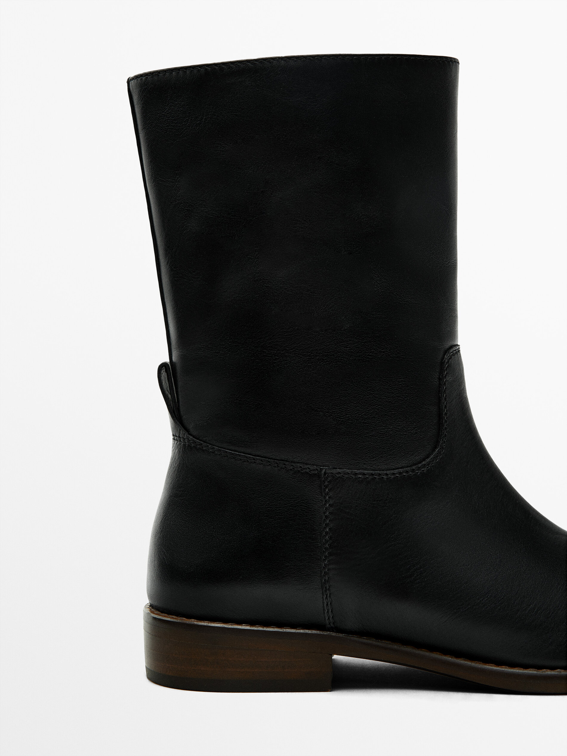 Heeled lined ankle boots Black Boots And Ankle Boots Massimo
